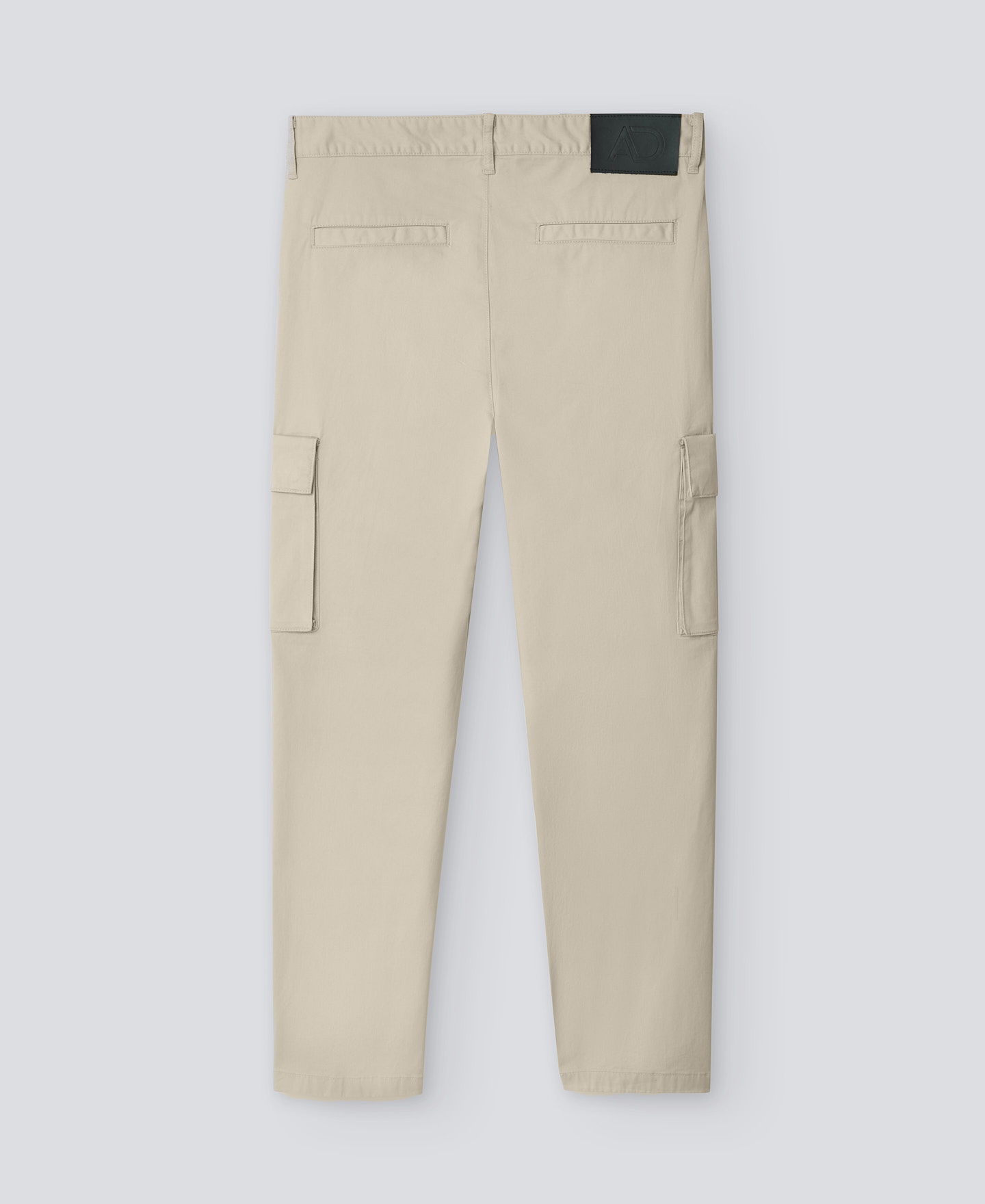 Ecru cotton cargo trousers for man image number 5