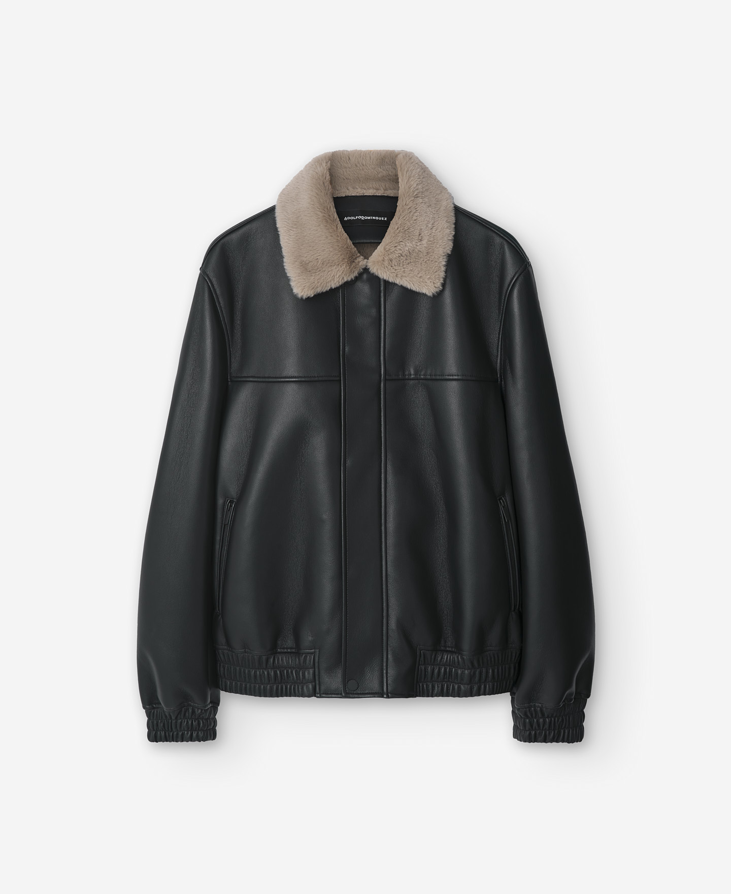 Black aviator jacket for men image number 4