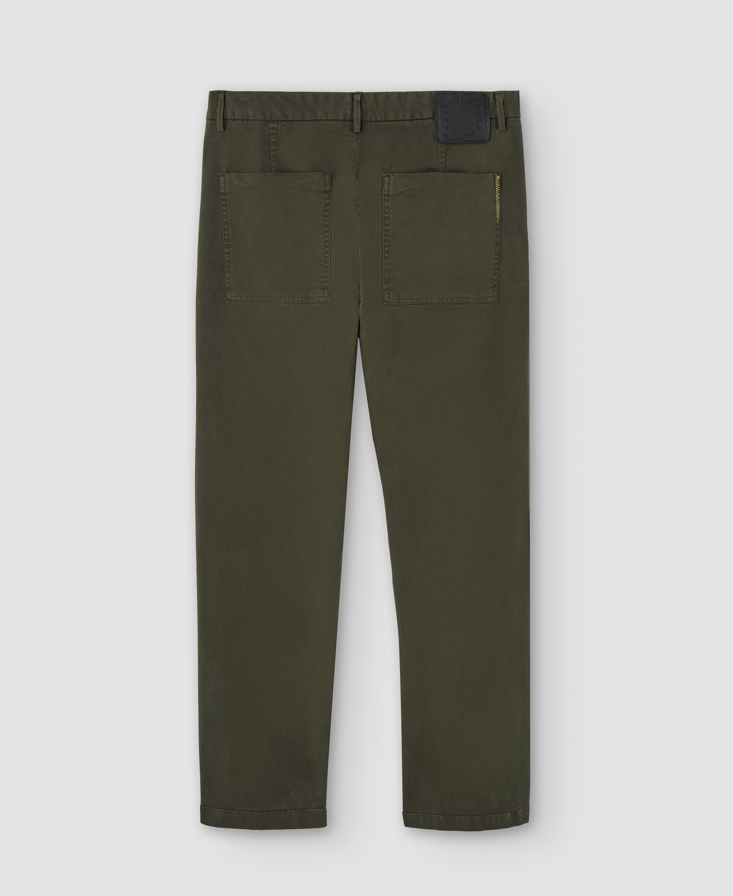 Stretch cotton straight trousers image number 5