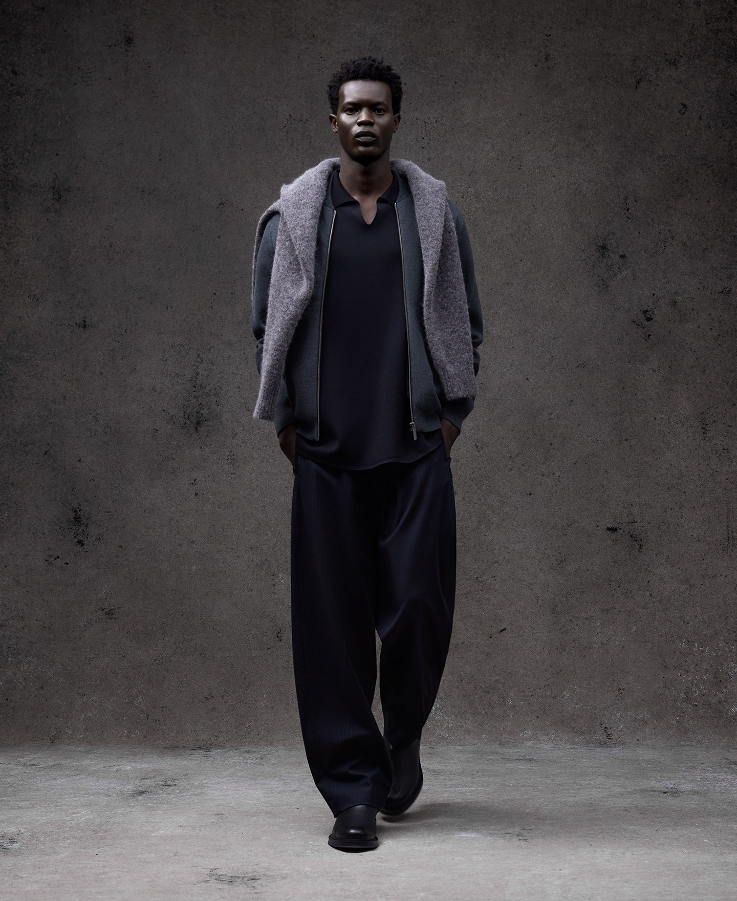 Polo oversize en punto hombre image number 1