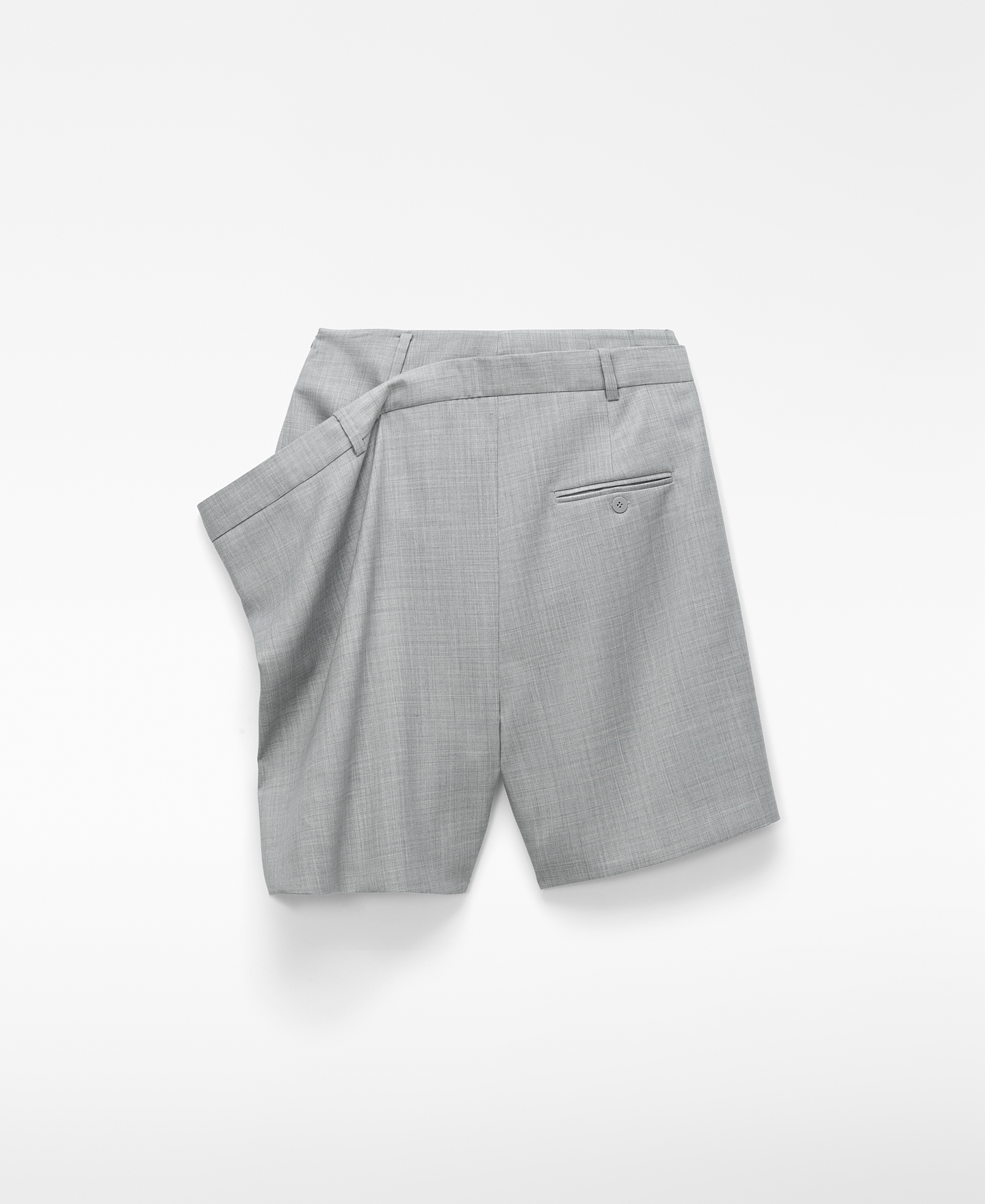 Tailored bermuda whit dropped waistband image number 7