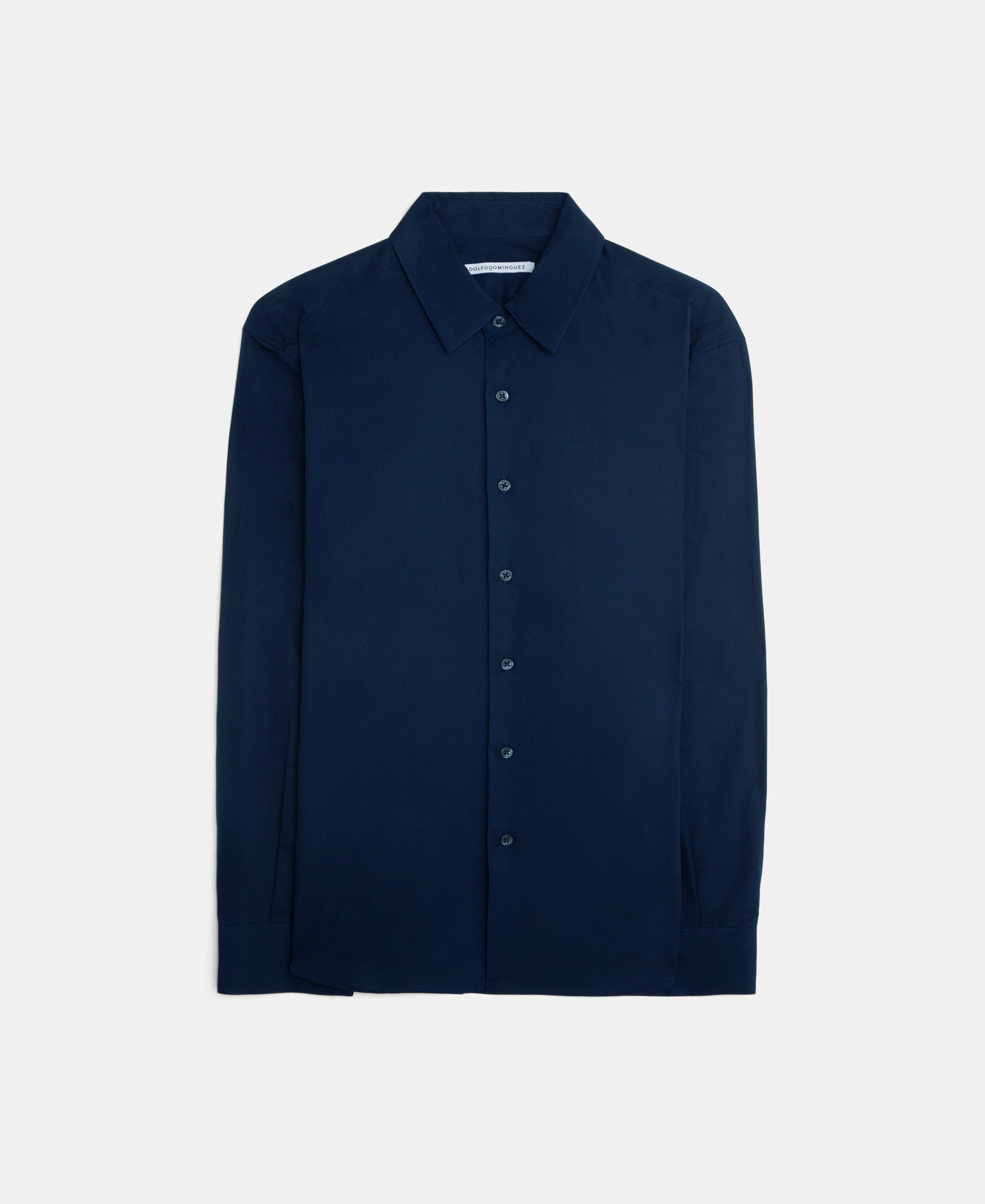Cutaway collar cotton shirt image number 4