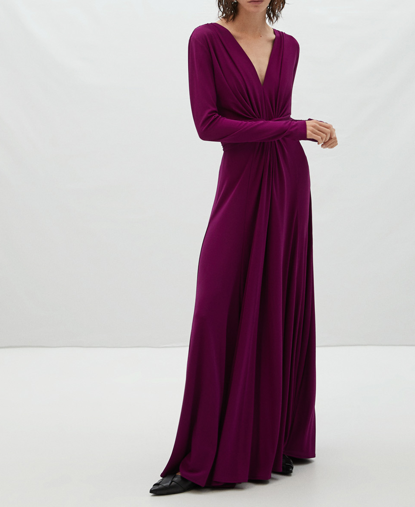 Bougainvillea long dress waist detail image number 1