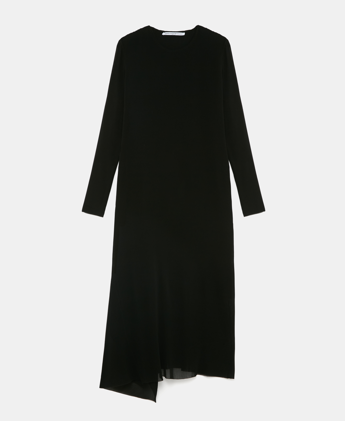 Long dress round neckline image number 4