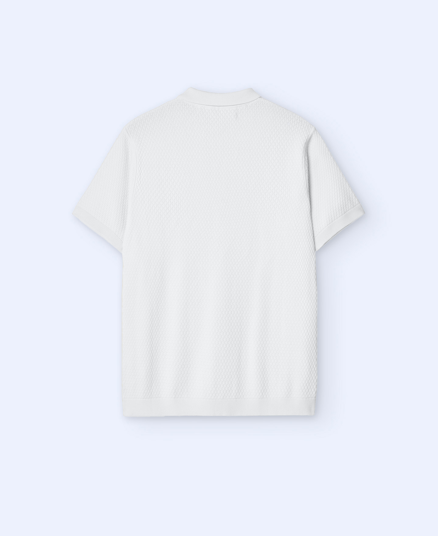 Cotton knit polo shirt image number 5