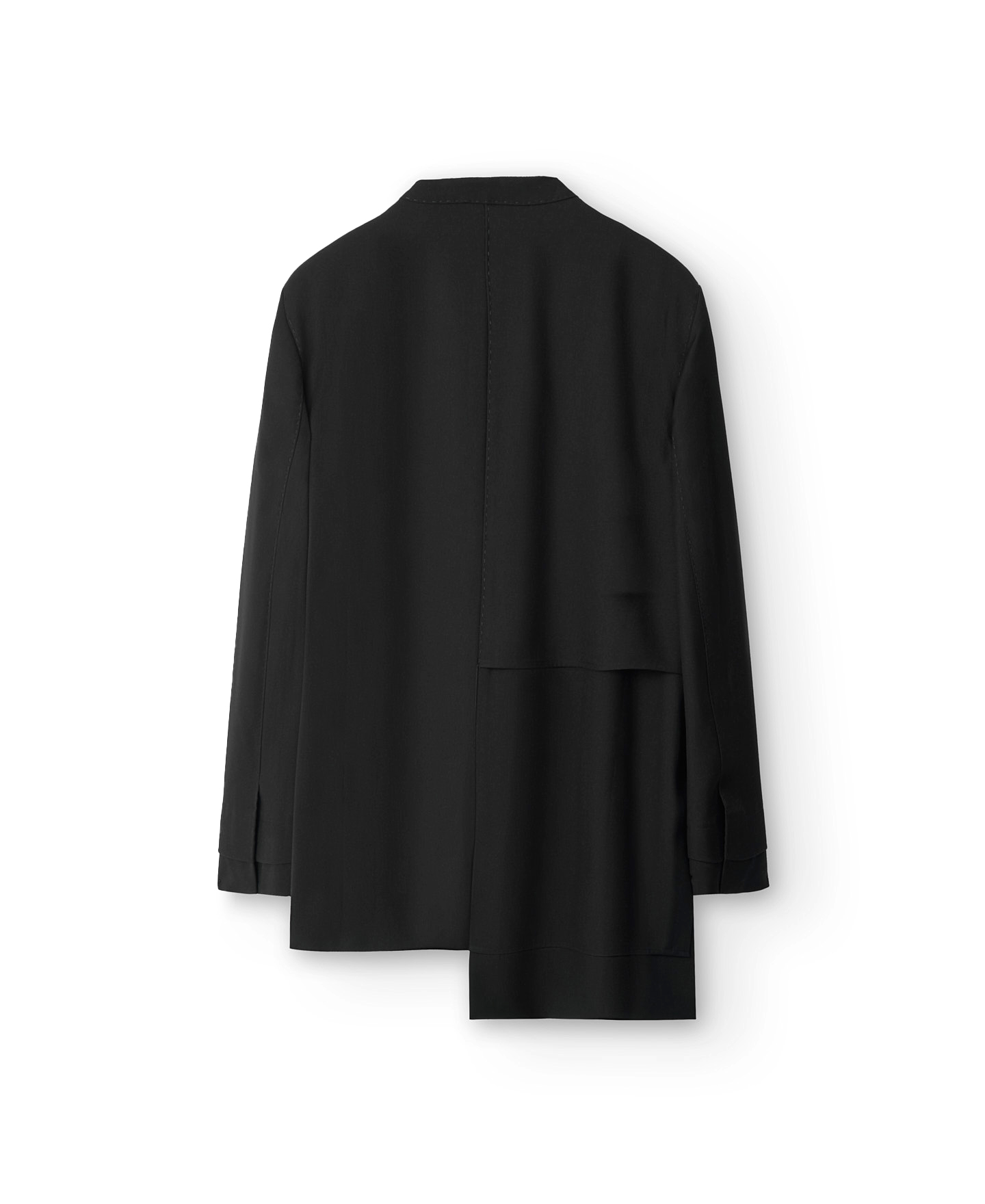 Blazer desestructurada negra mujer image number 7