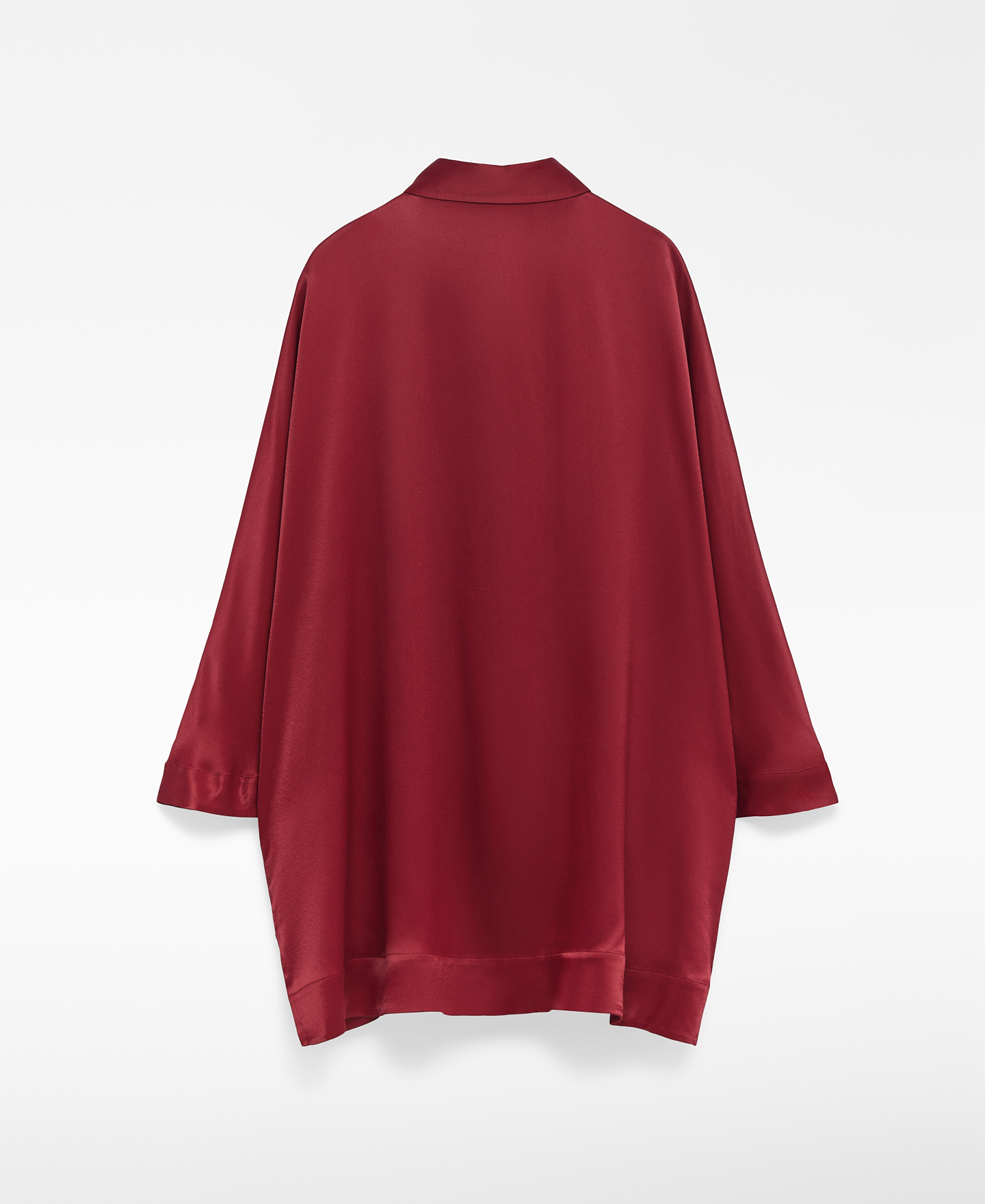 Camisa oversize satinada image number 5