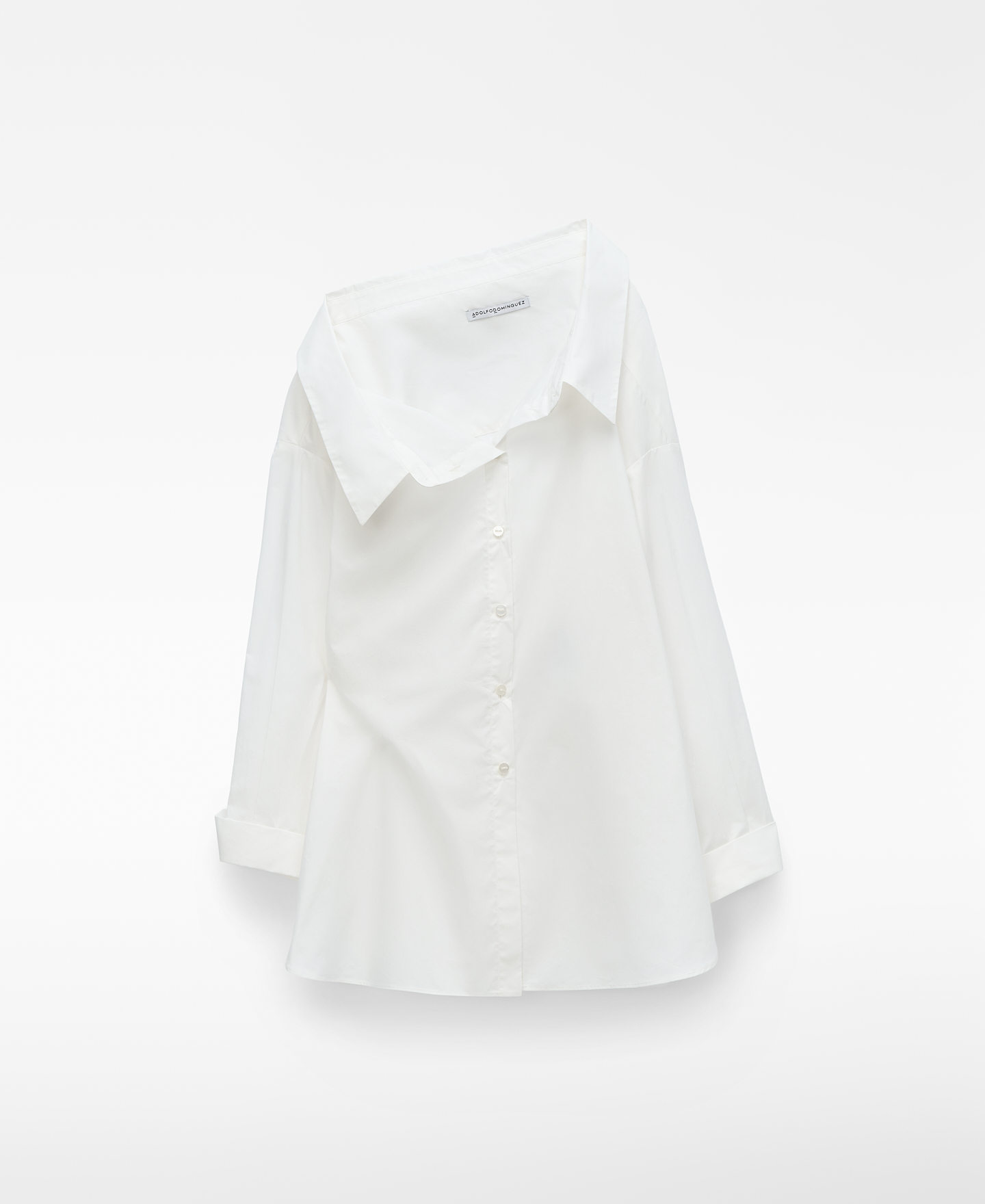 Unstructured asymmetric shirt woman image number 4