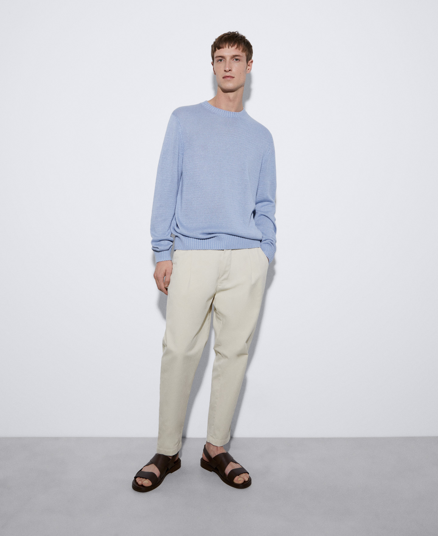 Double layer responsible viscose sweater image number 1