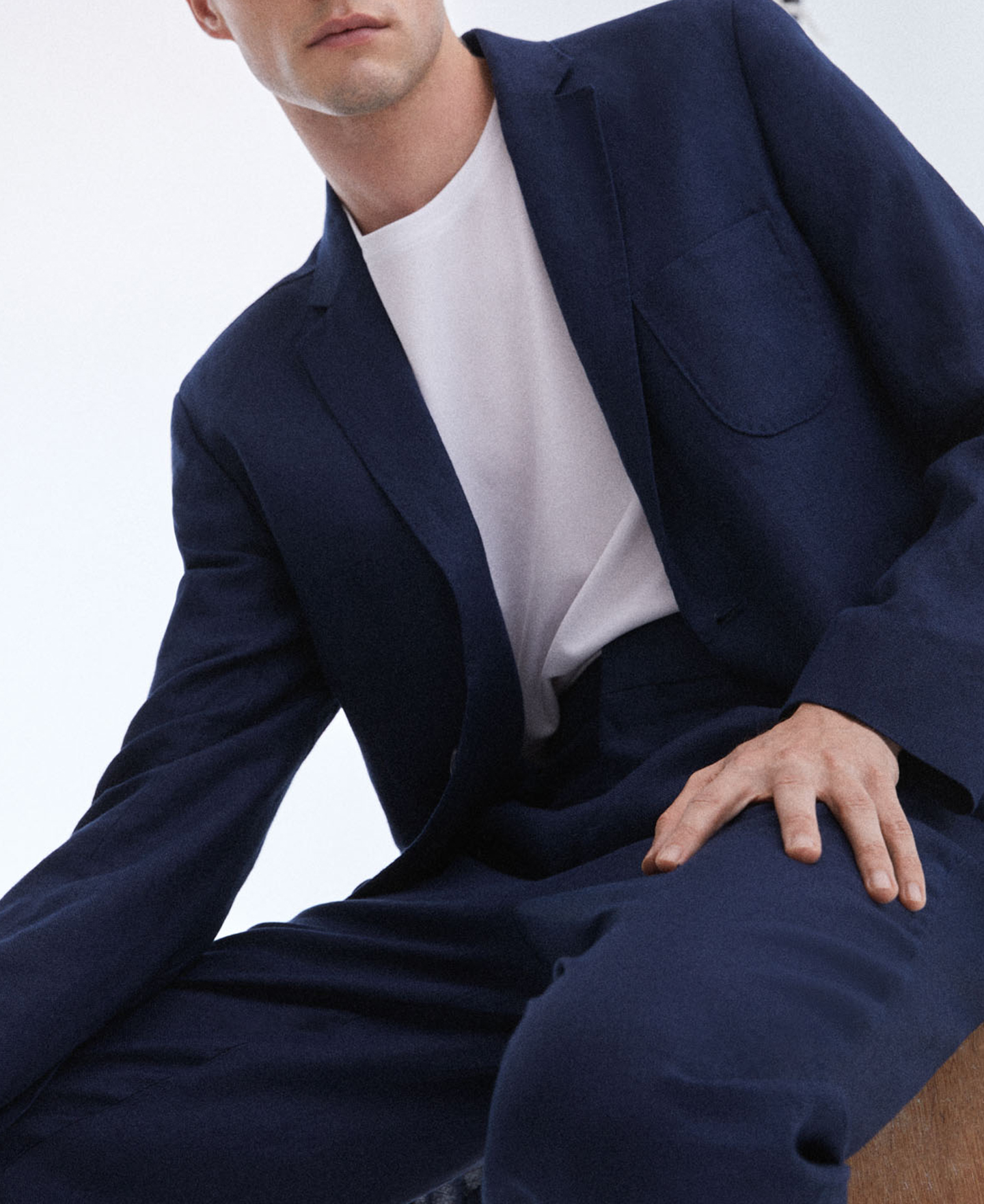 Classic blue tailoring trousers image number 5