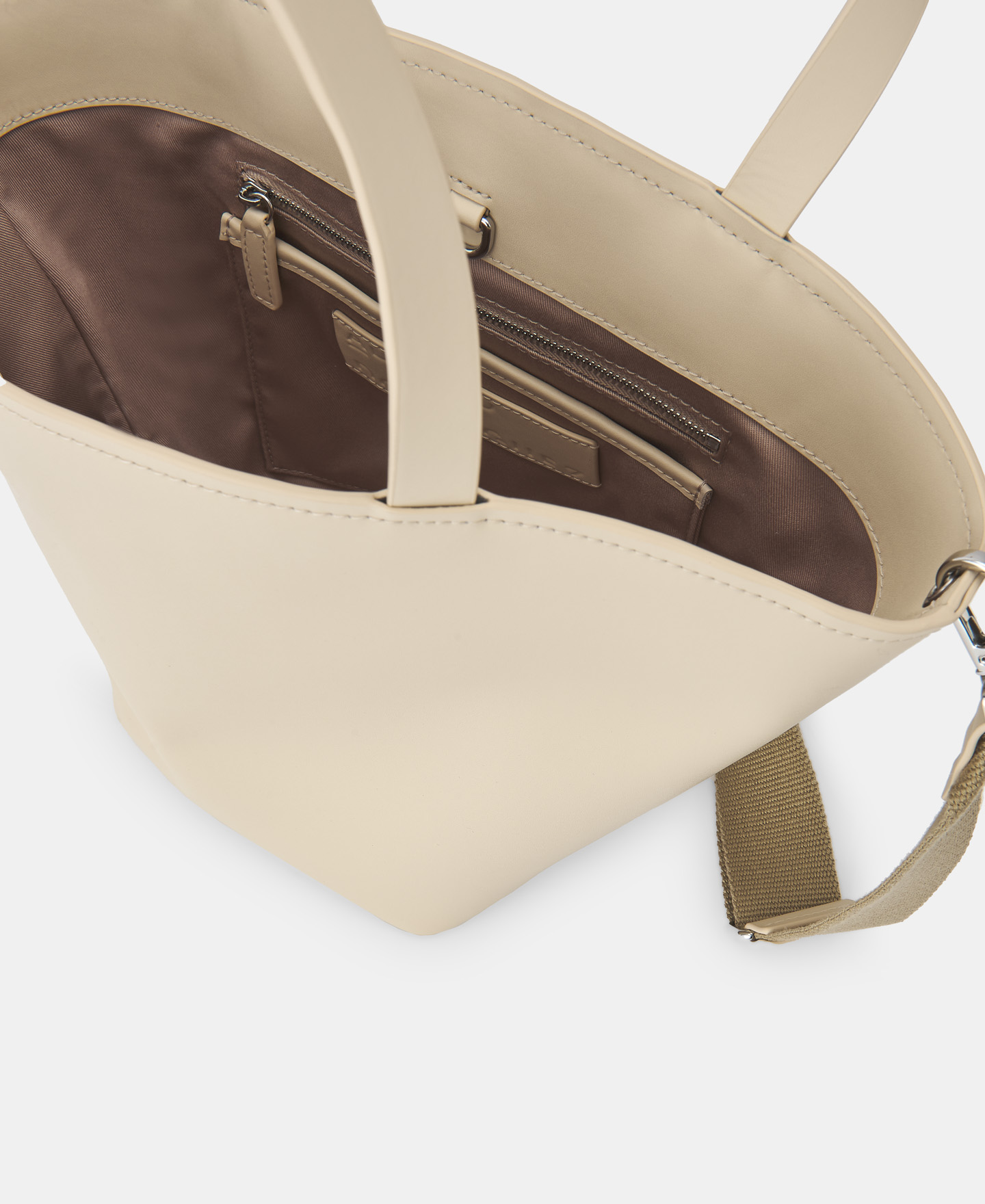 Bolso capazo piel vaqueta image number 2