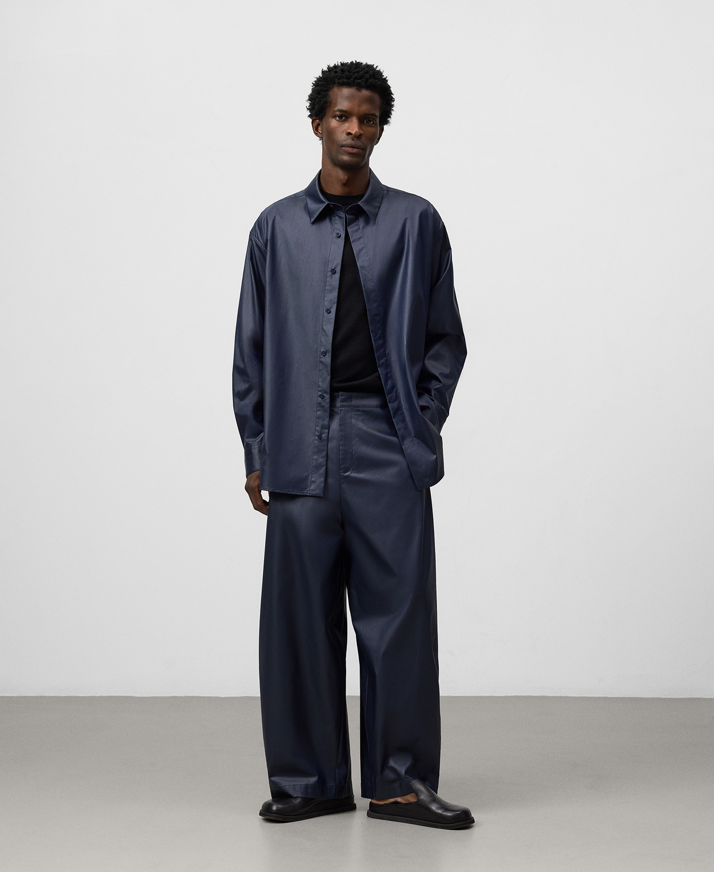 Pantalon barrel fit noir homme image number 1