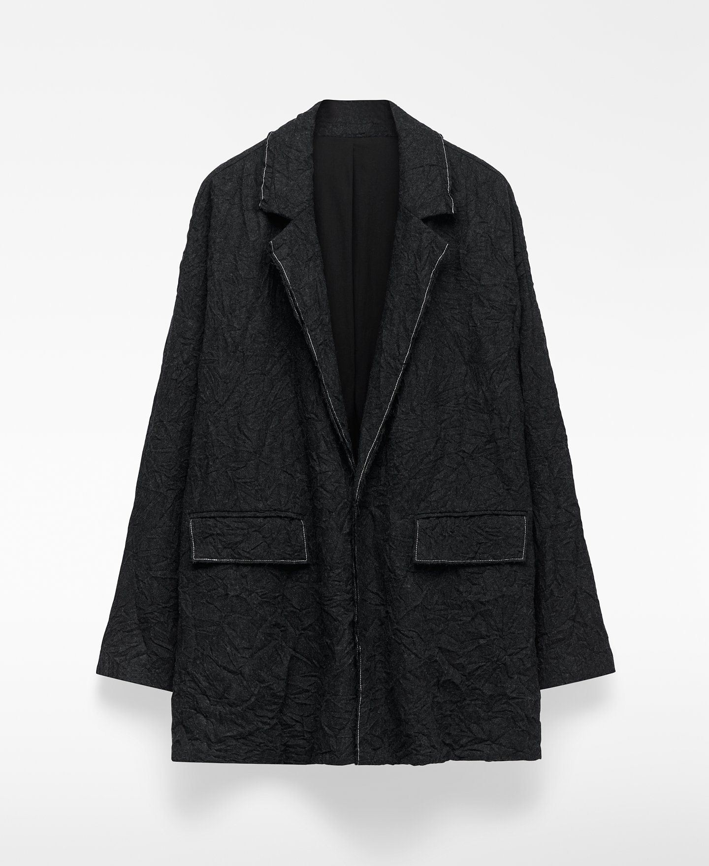 Blazer oversize effet froissé pour homme image number 4