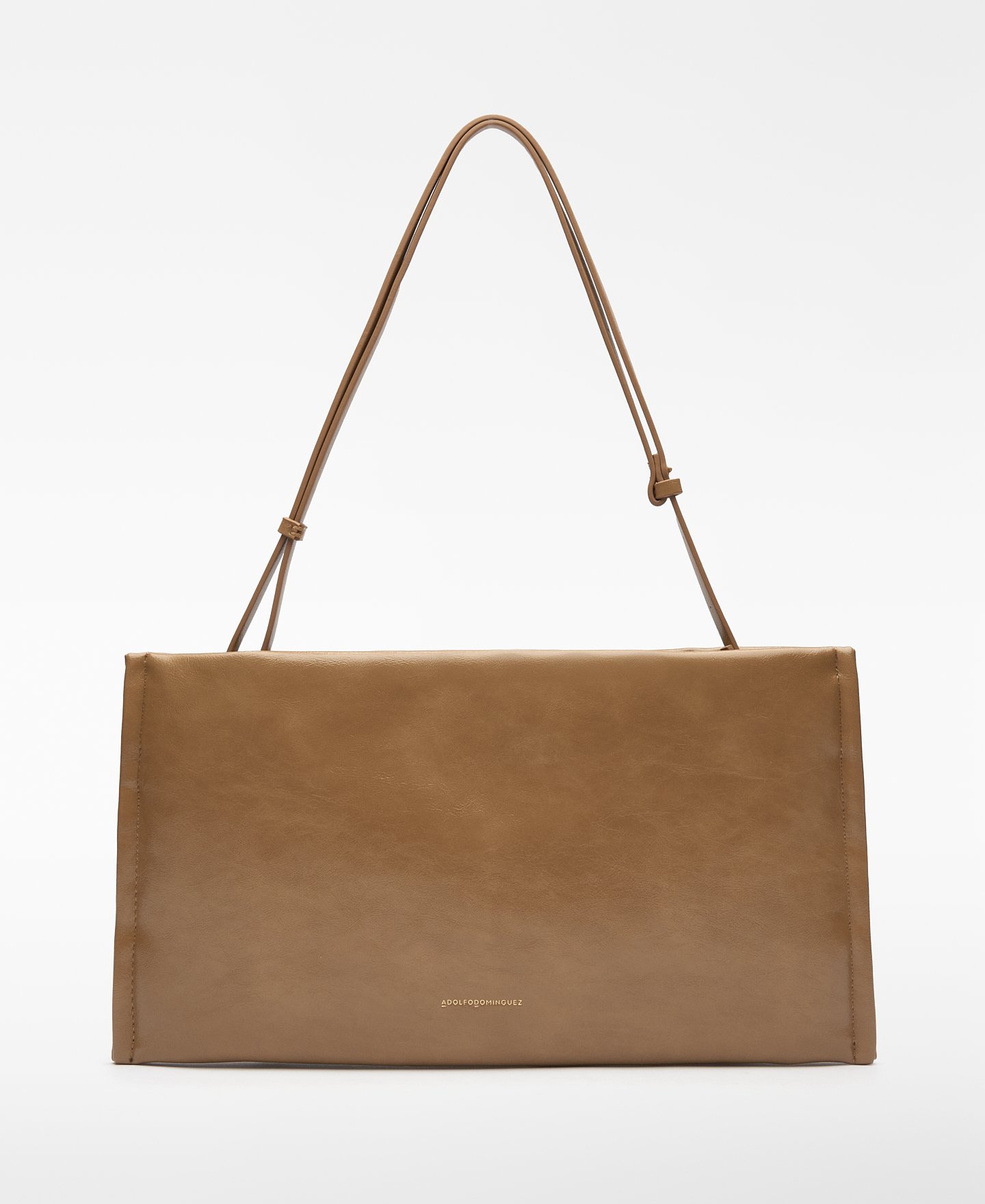 Leather-Non-Leather padded clutch woman image number 0