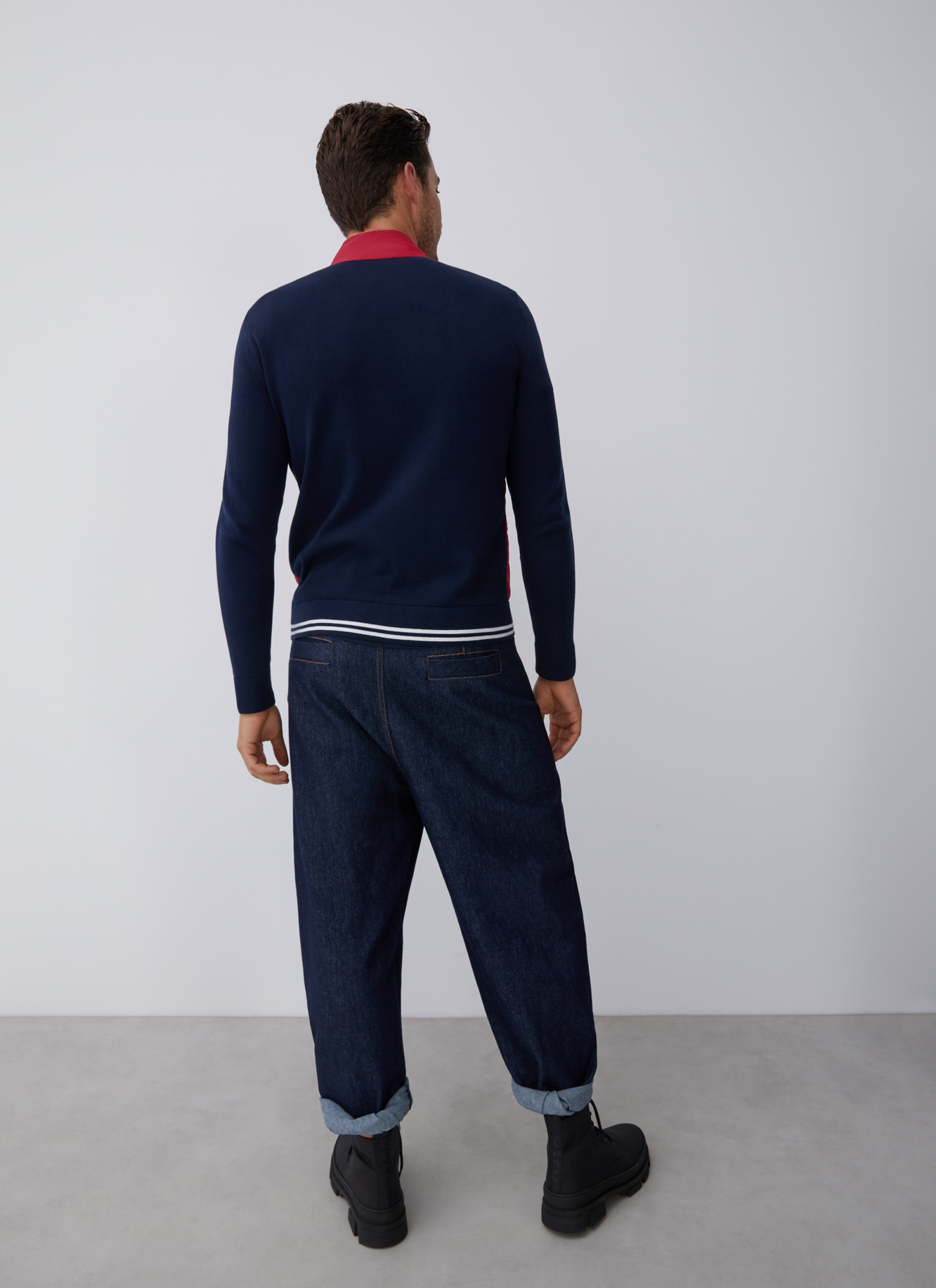 Cardigan with padded front image number 1