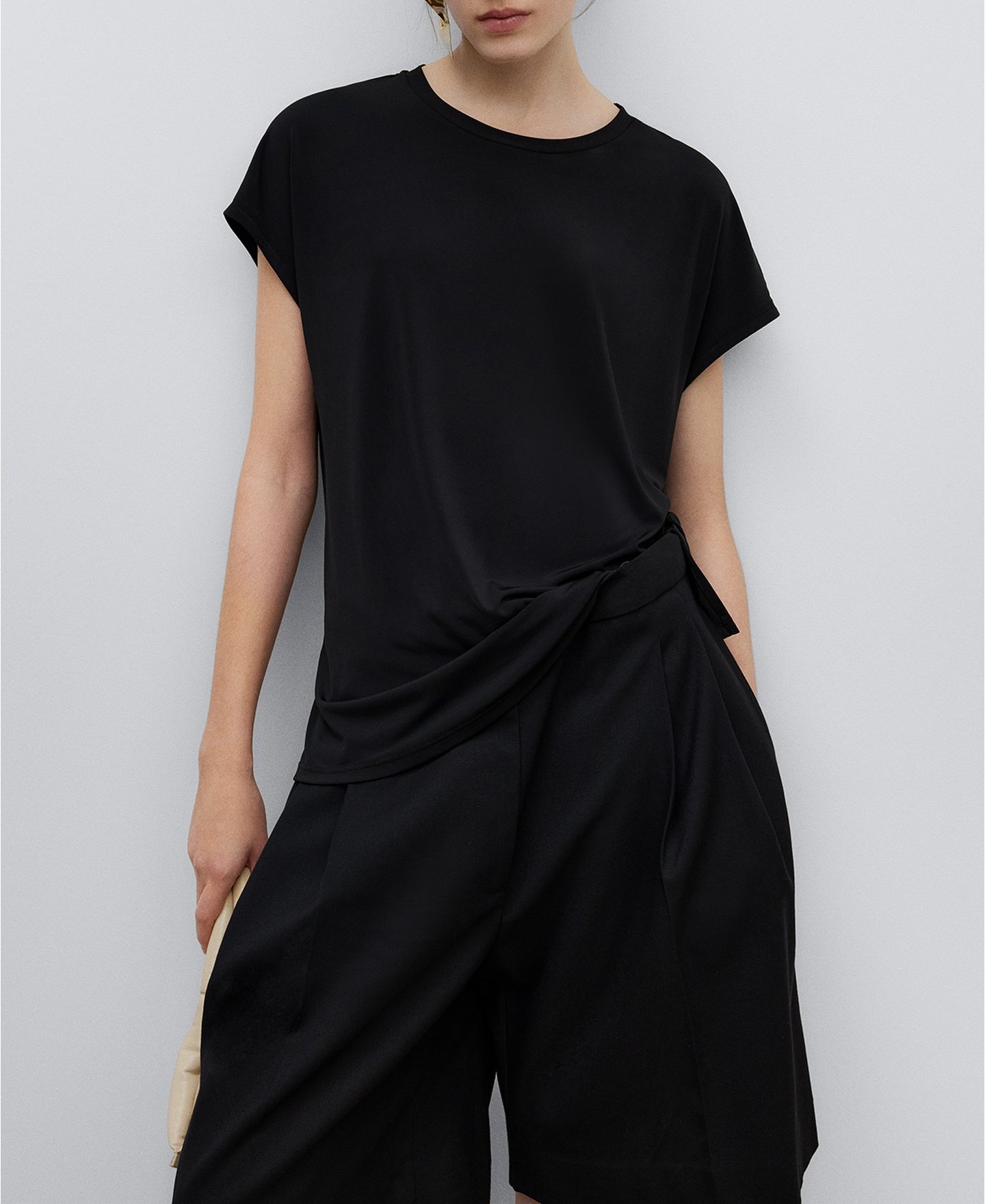 Navy blue midi dress image number 0