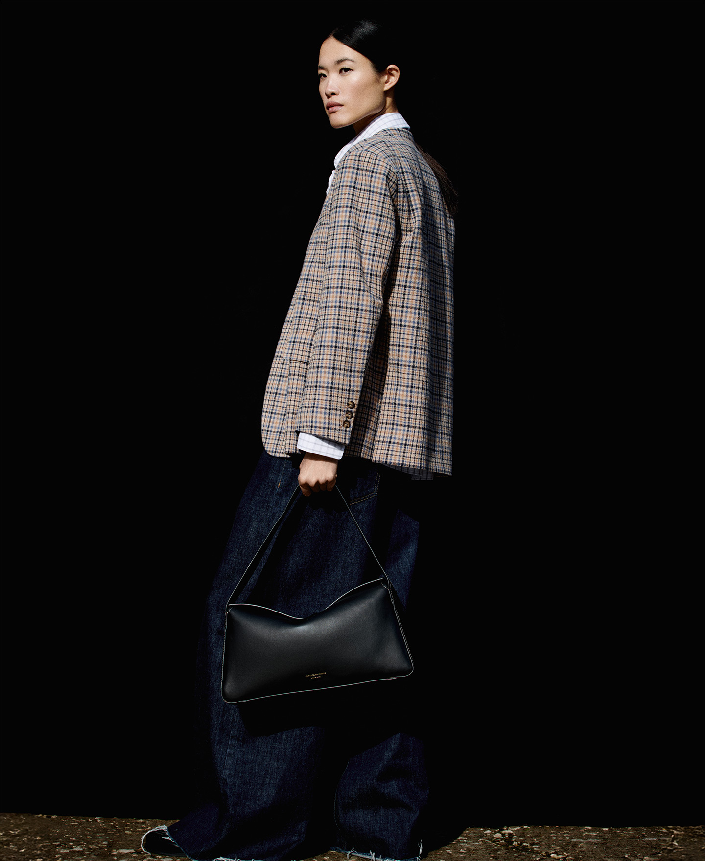 Checked tailored blazer woman image number 0