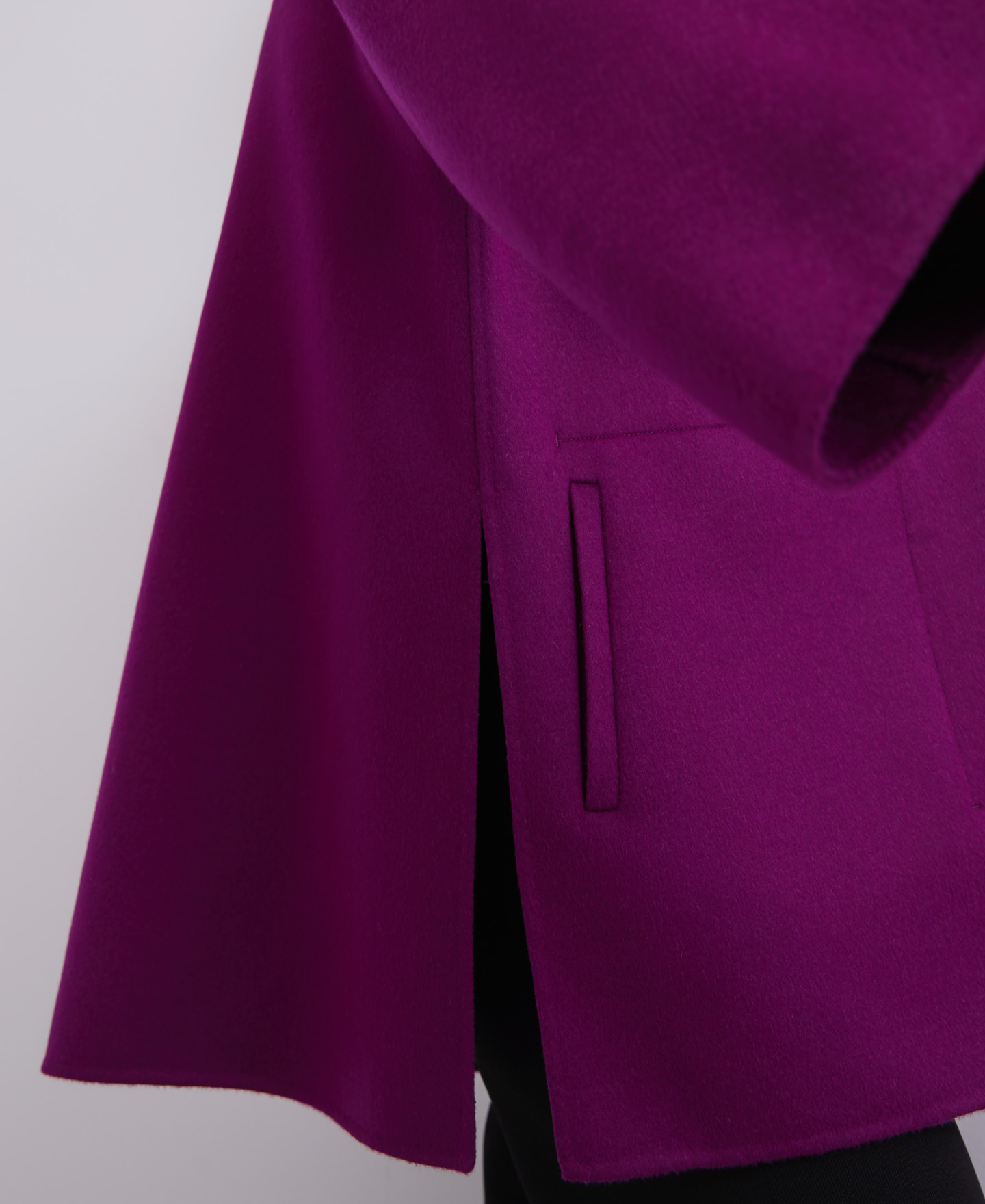 Double-face merino wool coat image number 3