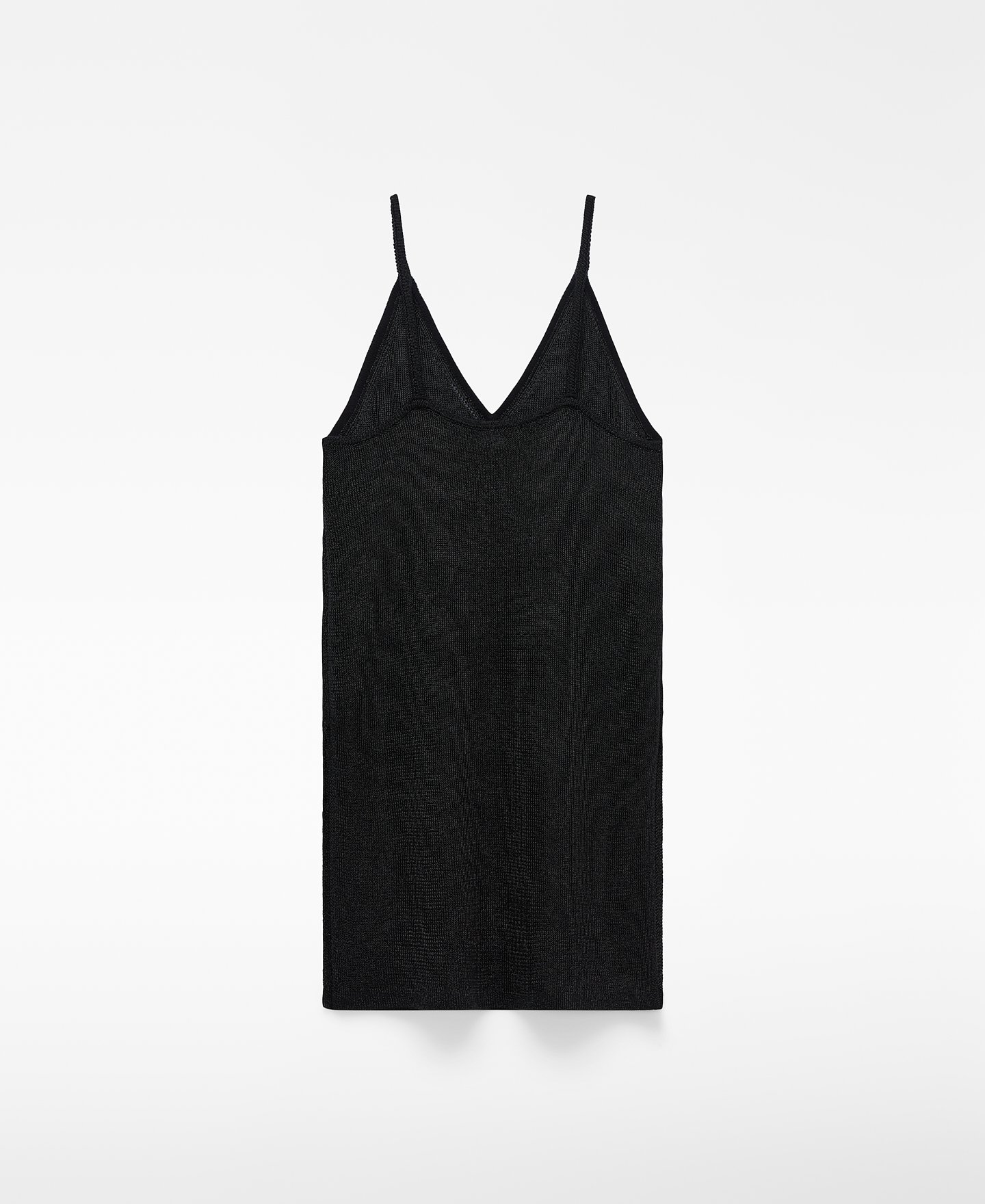 Metallic knit strappy top image number 5