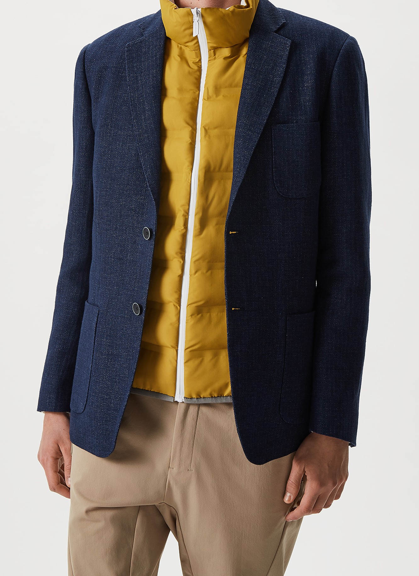 Chaqueta en espiga de lino image number 2