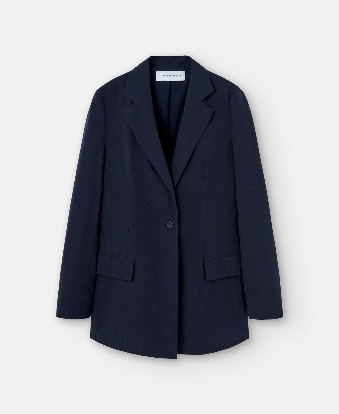Tailored blazer in responsible cotton image number 4