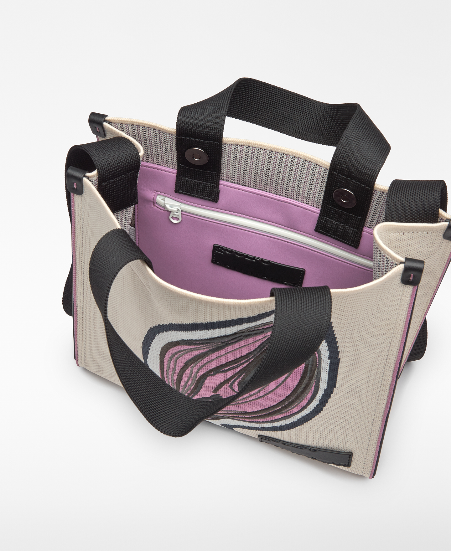 Bolso cuadrado punto bordado image number 3