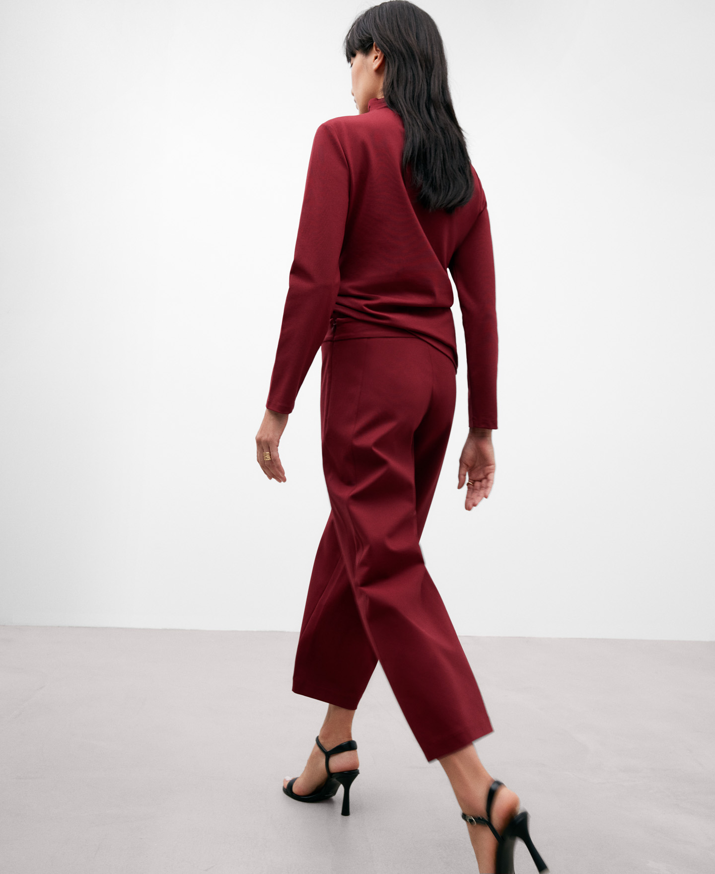 Flared palazzo trousers woman image number 2