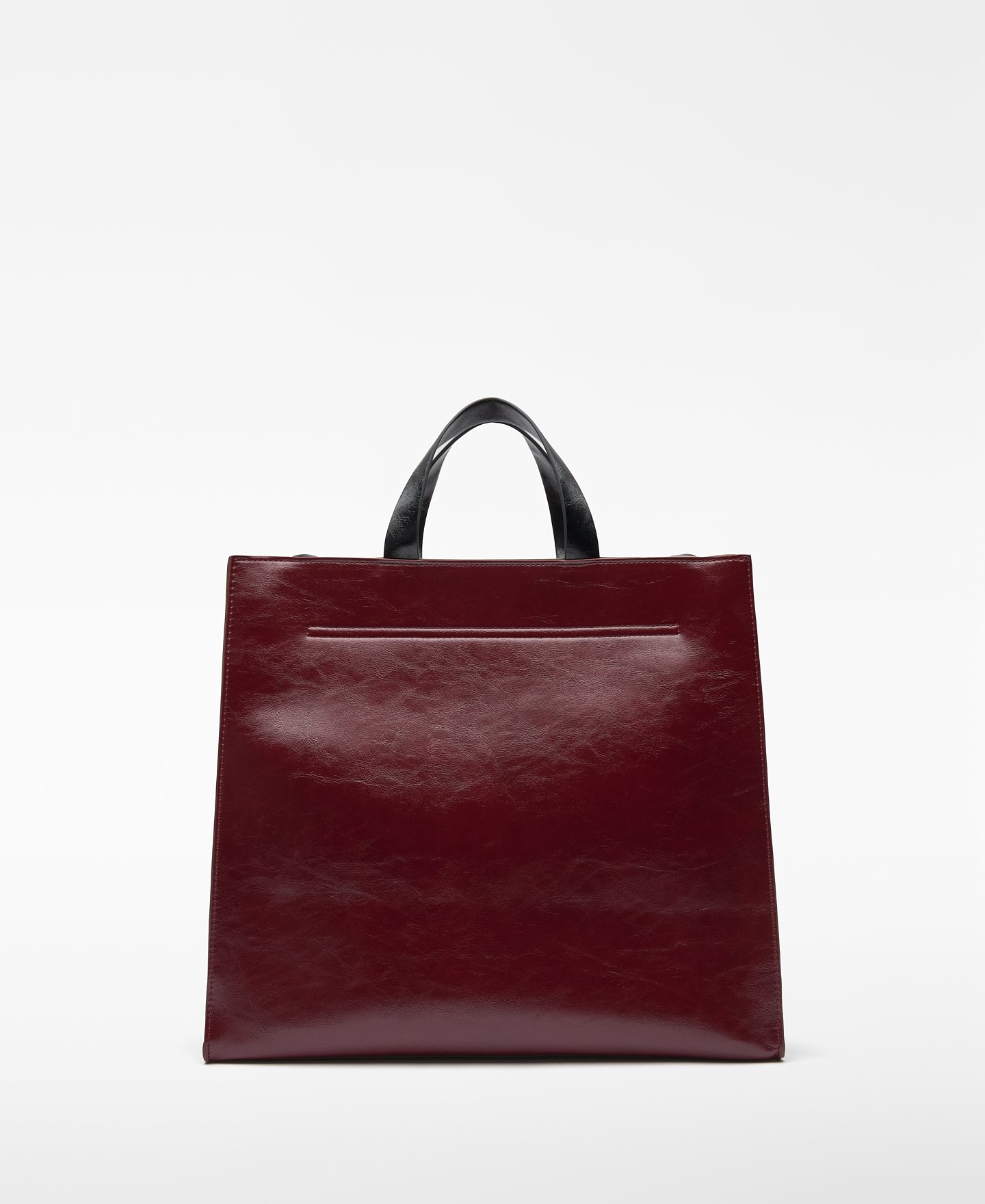 Große Shopper-Tasche aus Leder-Nicht-Leder für Damen image number 1