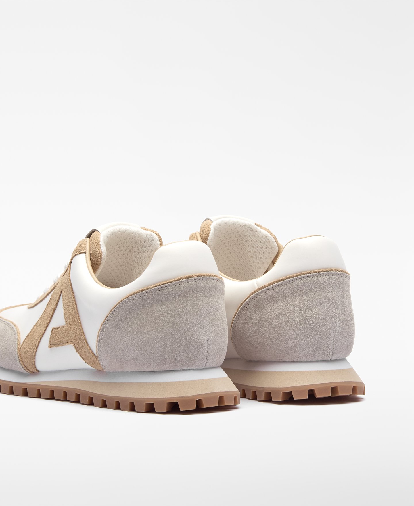 Suede and nylon maxi logo sneaker image number 2