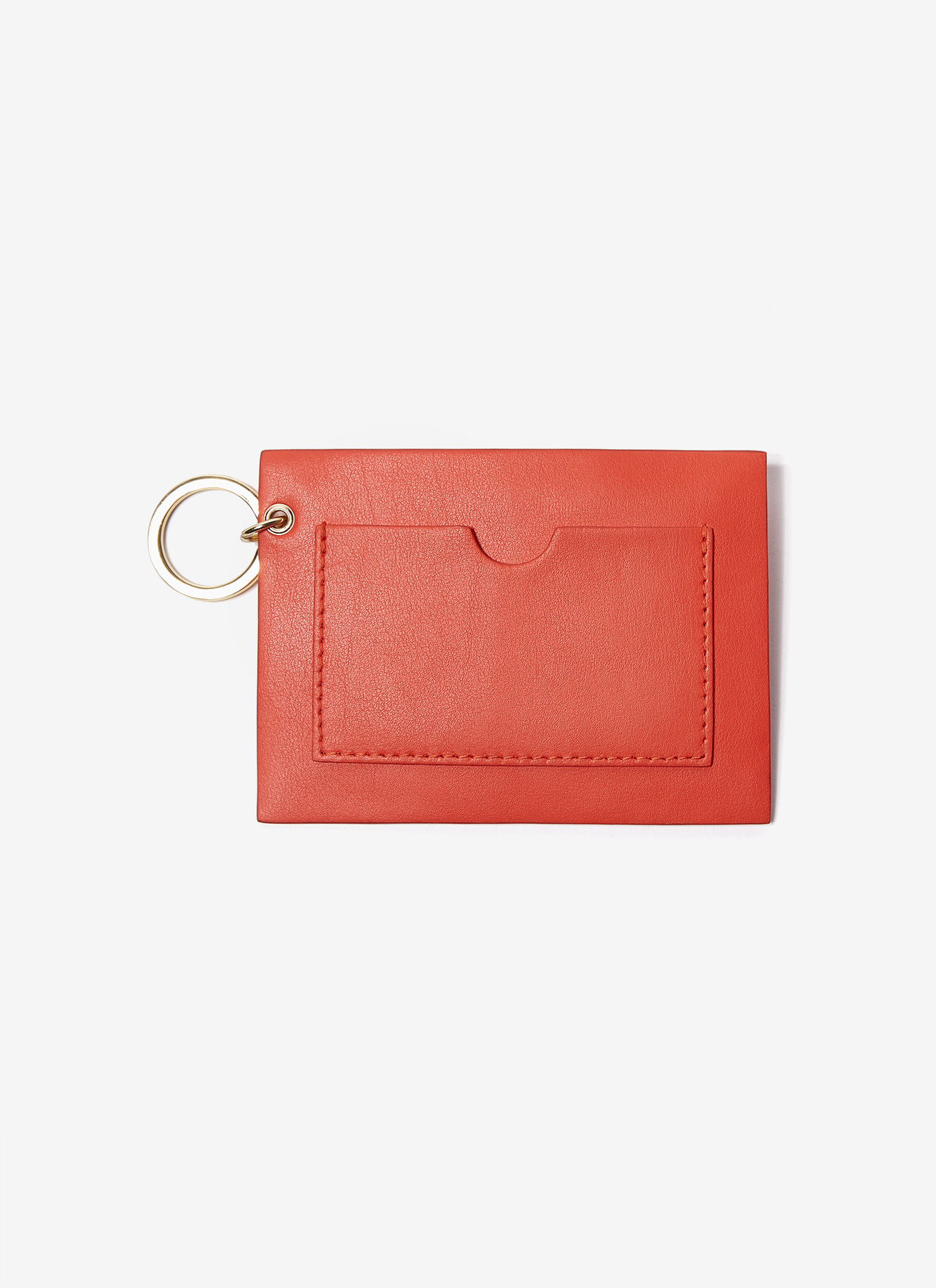 Nappa leather mini-purse keyring image number 1