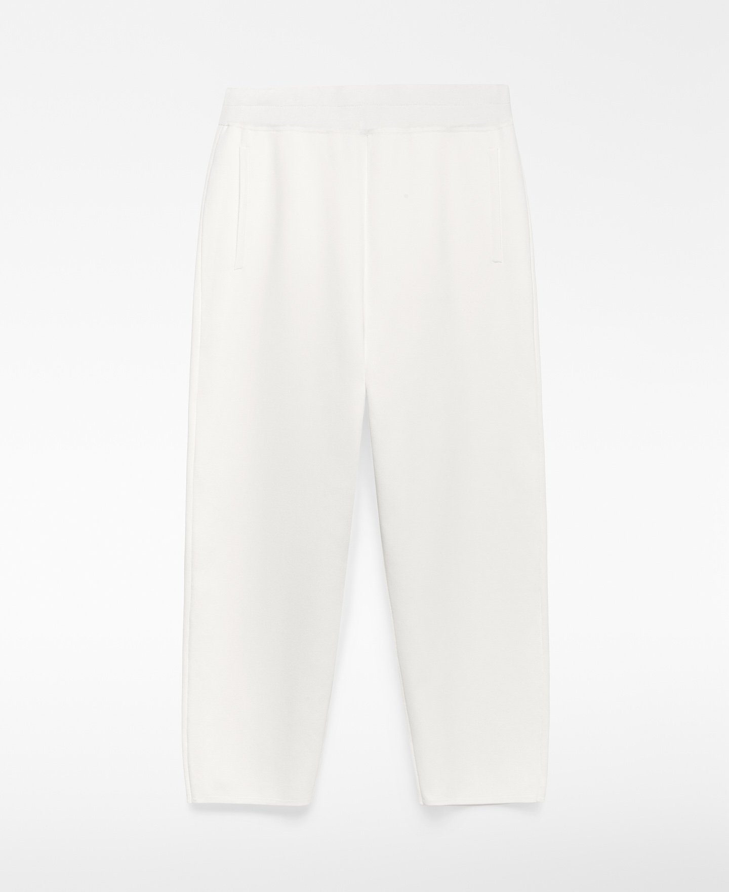 Pantalon barrel fit en maille femme image number 4