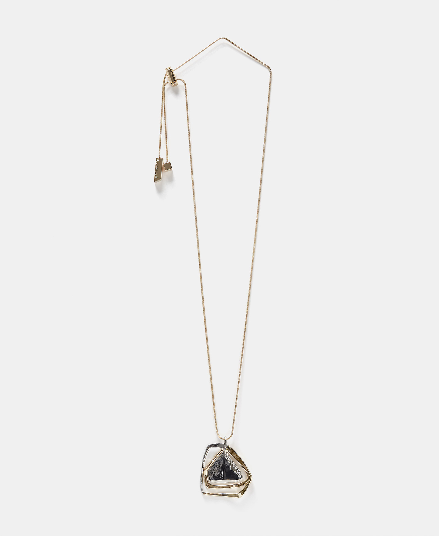 Bicolored metal multi piece necklace image number 0