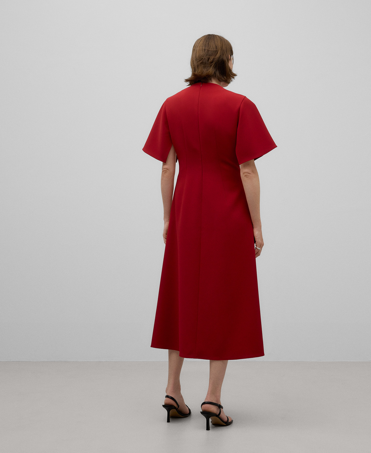 Midi flared dress woman image number 2