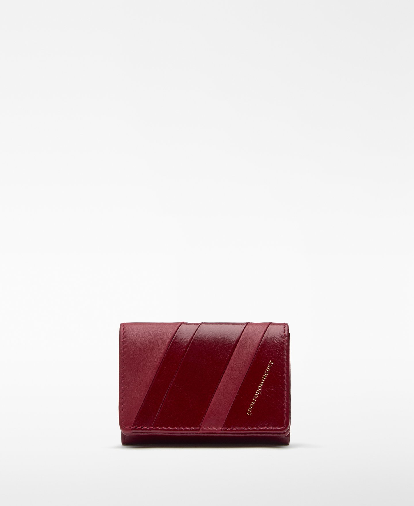 Leather patchwork flap wallet woman image number 0