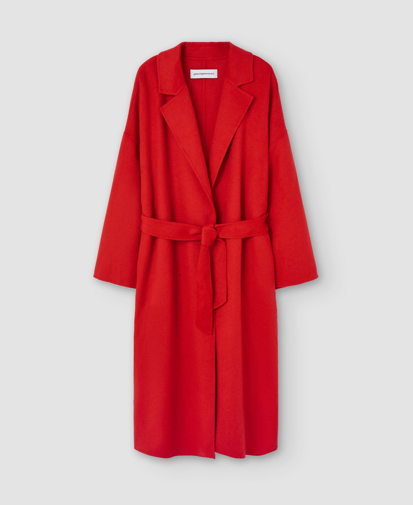 Merino wool flared coat image number 6