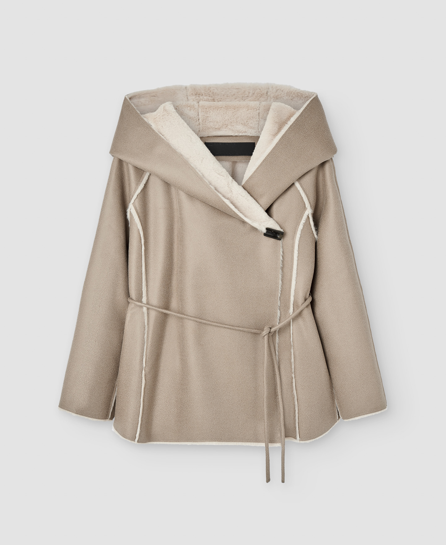 Fluid coat with hood image number 4