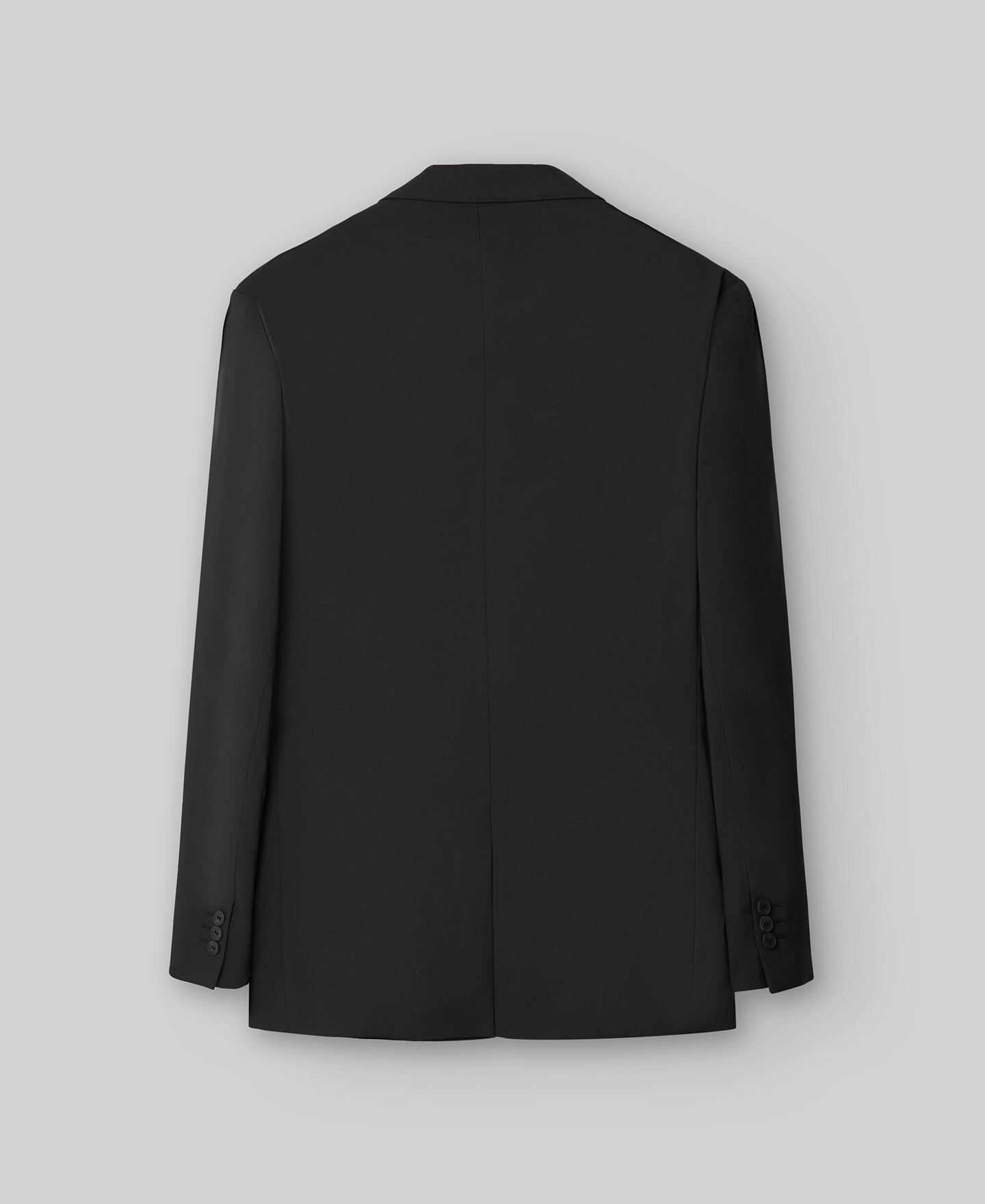 Black slim fit blazer man image number 1