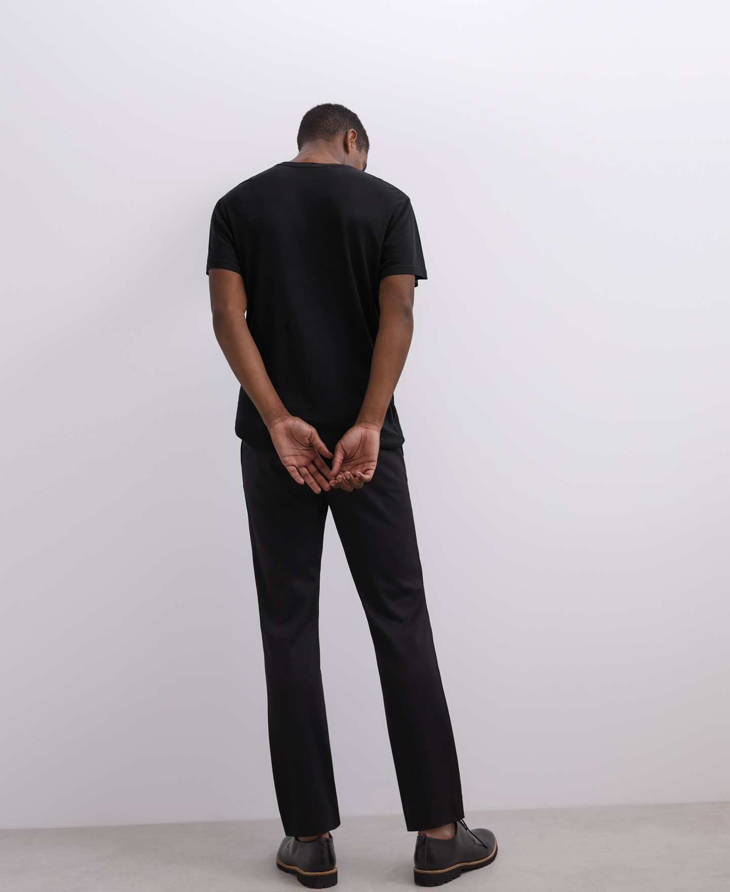 Round neck lyocell t-shirt image number 1