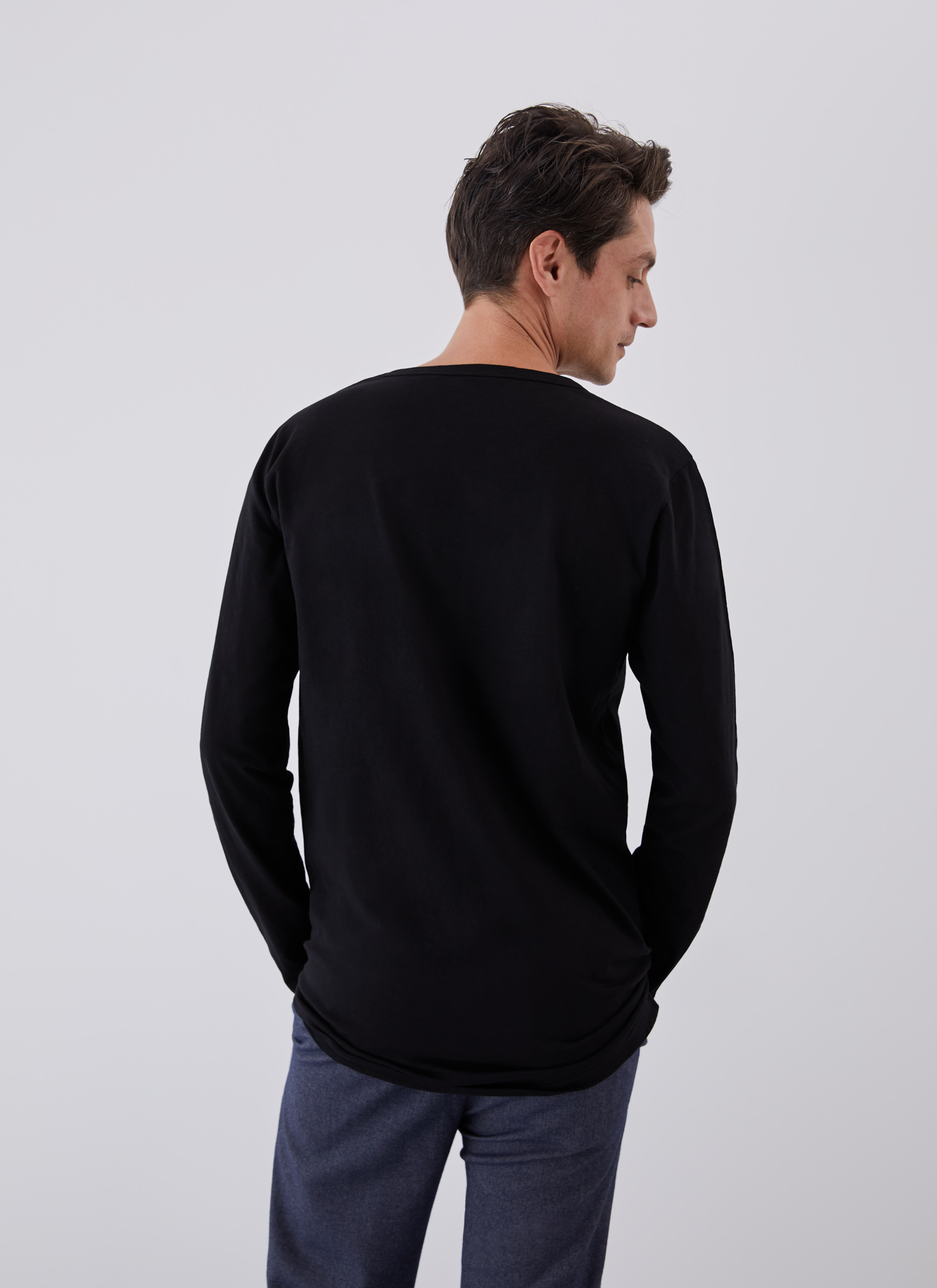 Camiseta de algodón con cuello caja image number 1