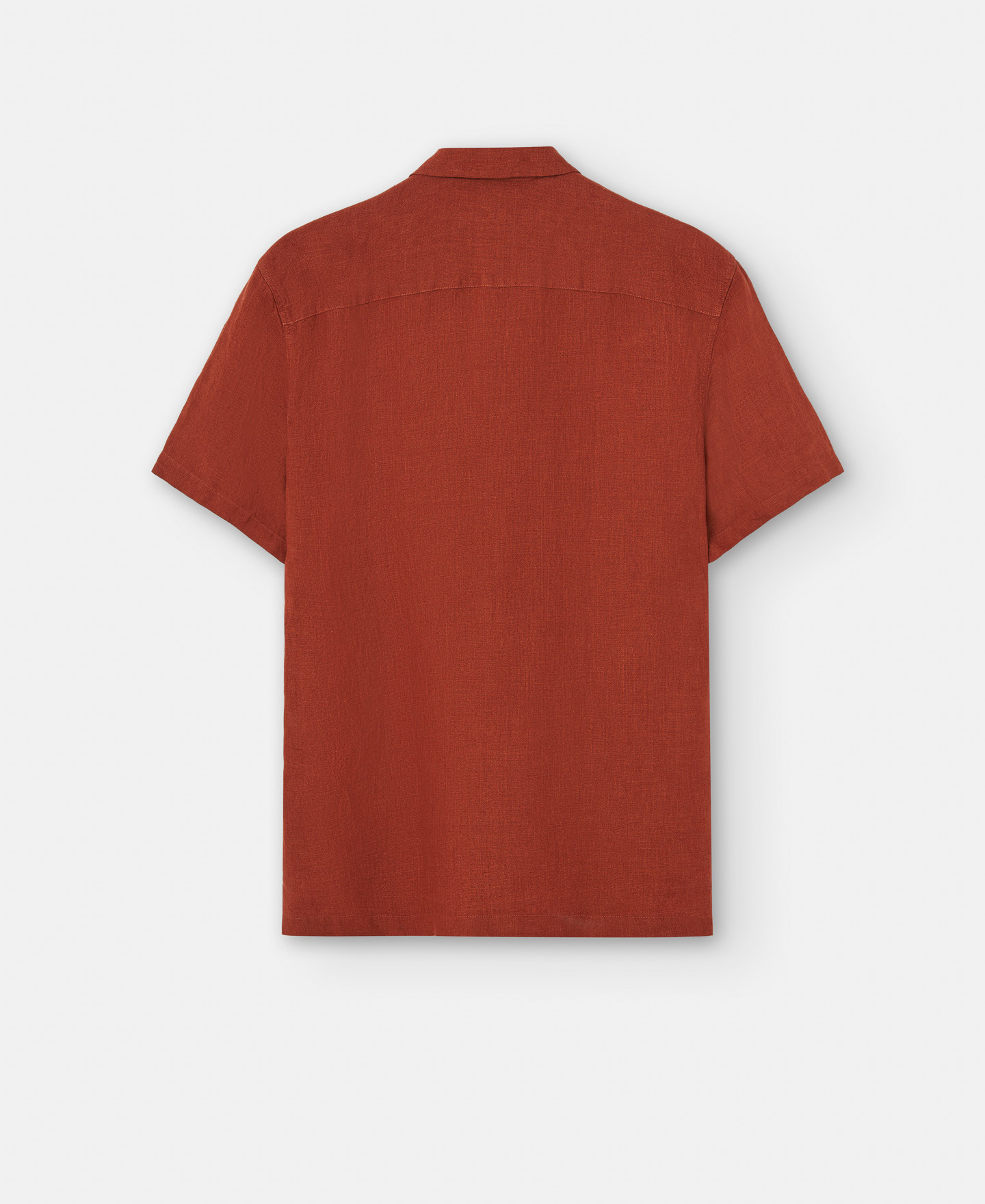 Bowling collar linen shirt image number 5