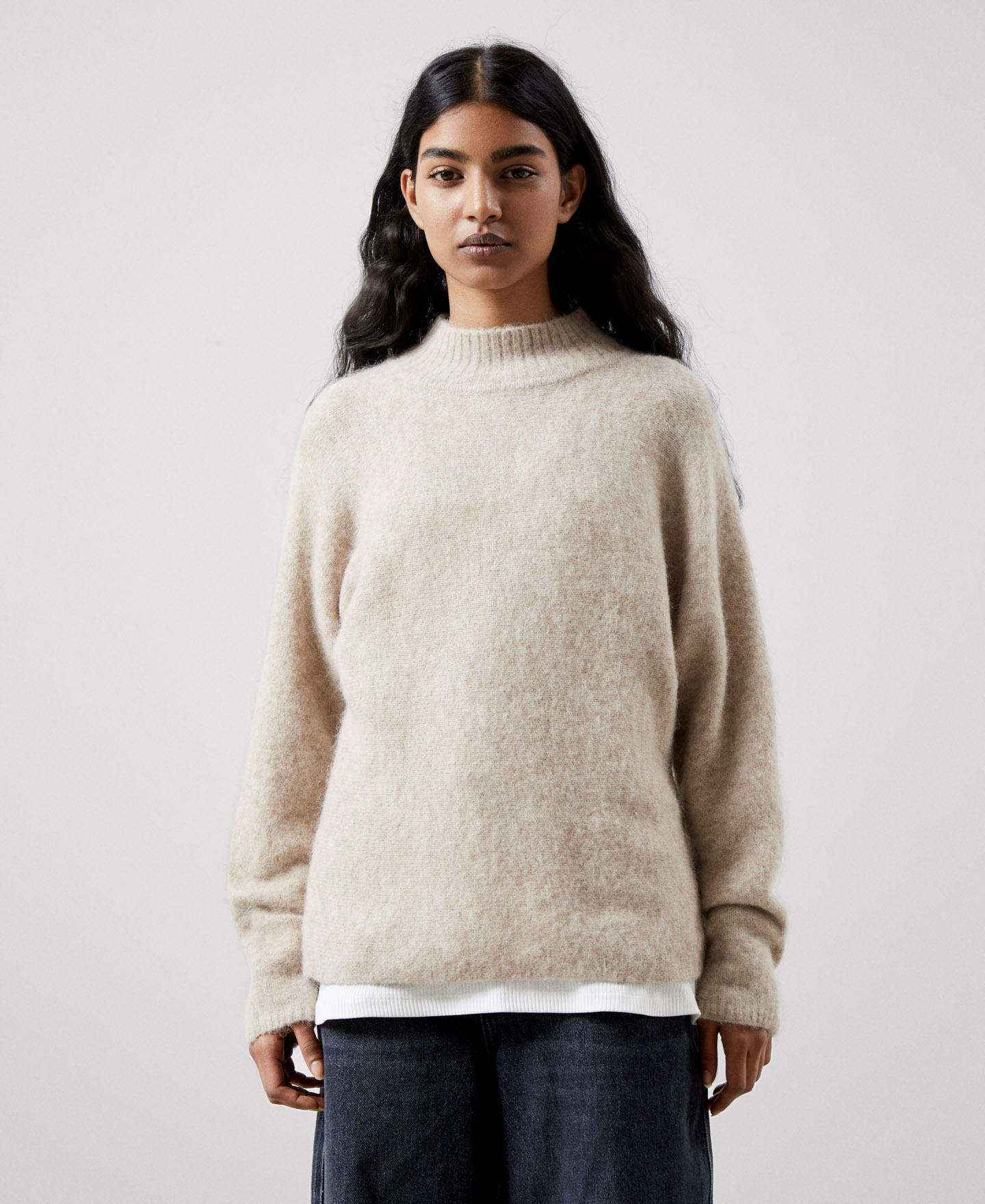 Alpaca fabric sweater image number 0