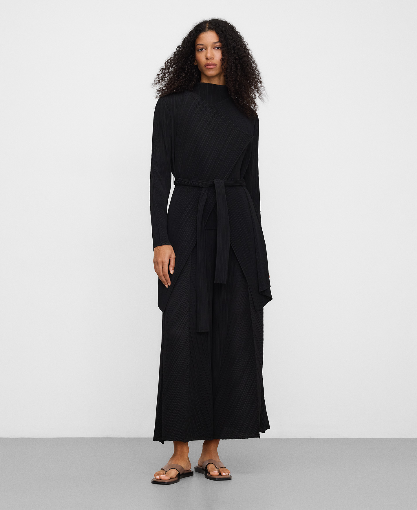 Crinkle asymmetrical jacket image number 1