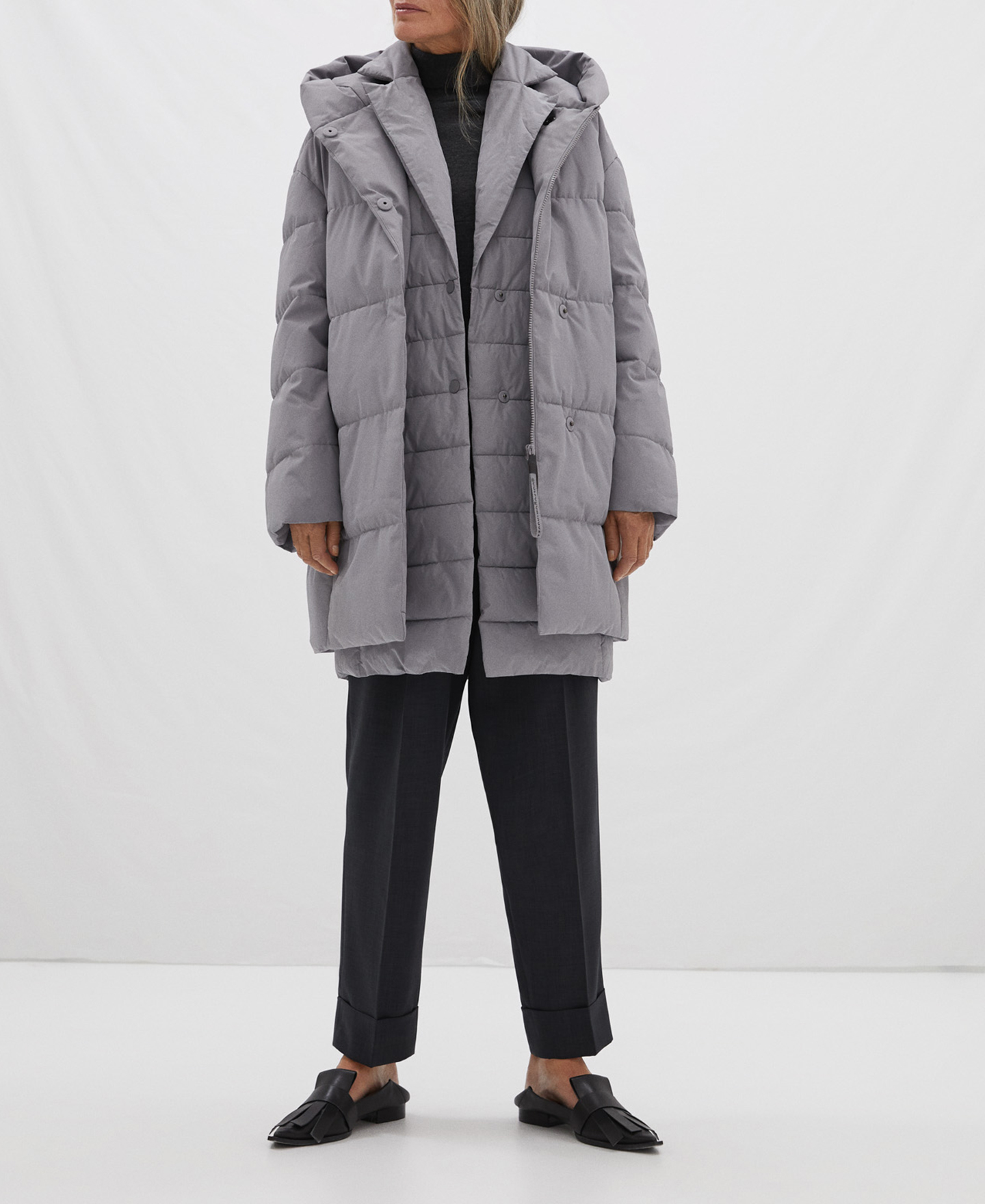 Padded coat with hood image number 1