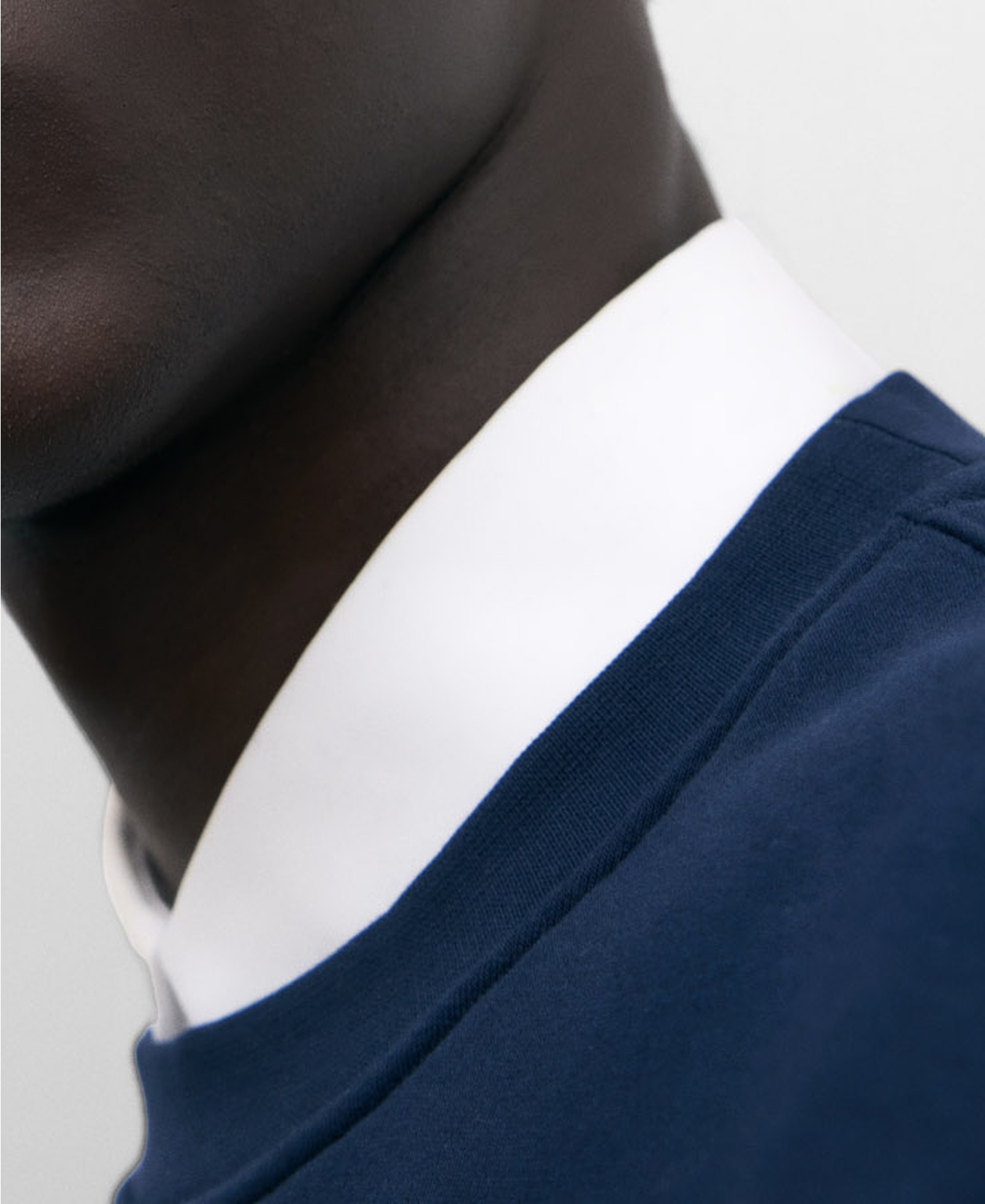 Navy blue crew neckline sweatshirt image number 3