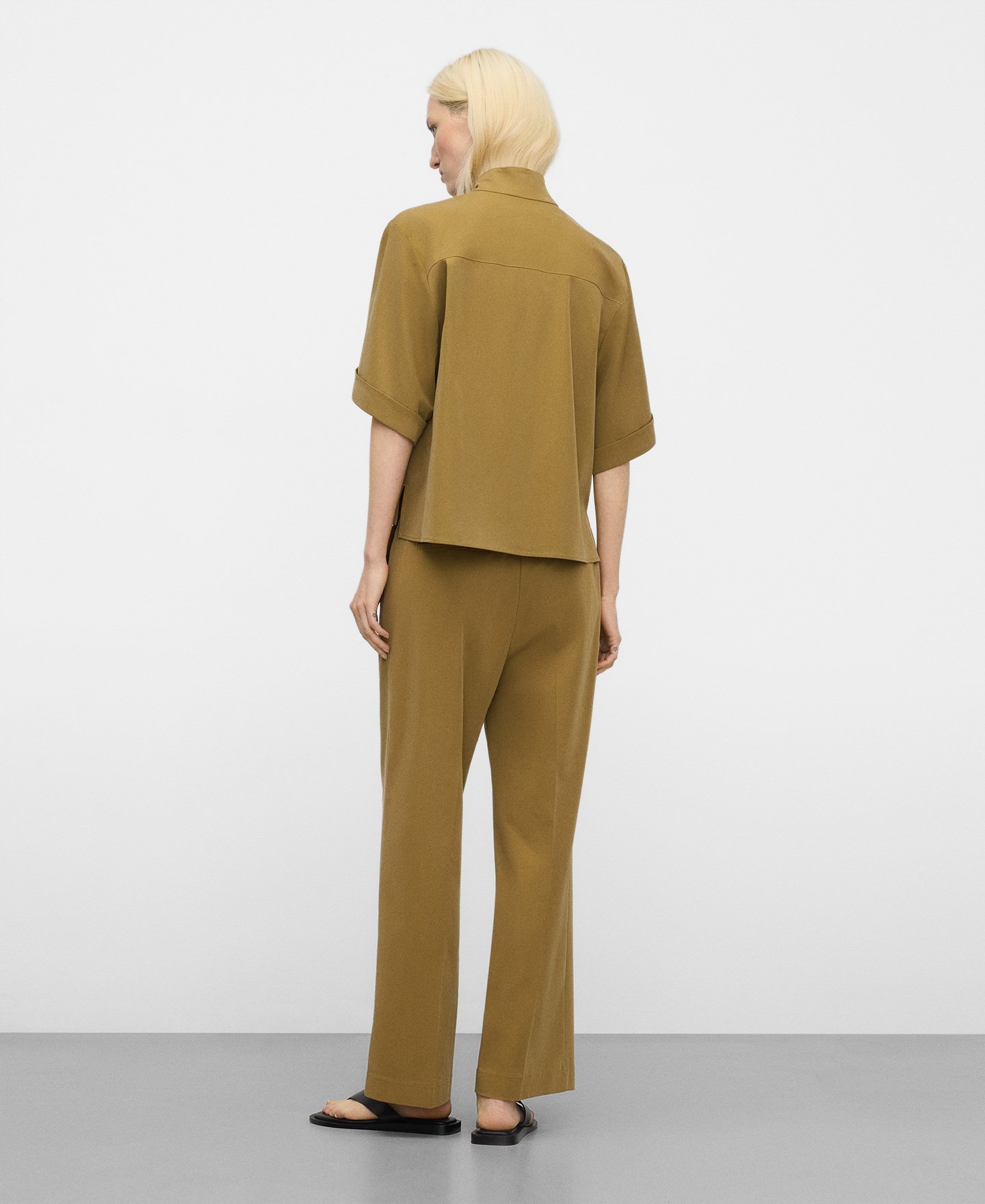 Ankle-length trousers woman image number 2