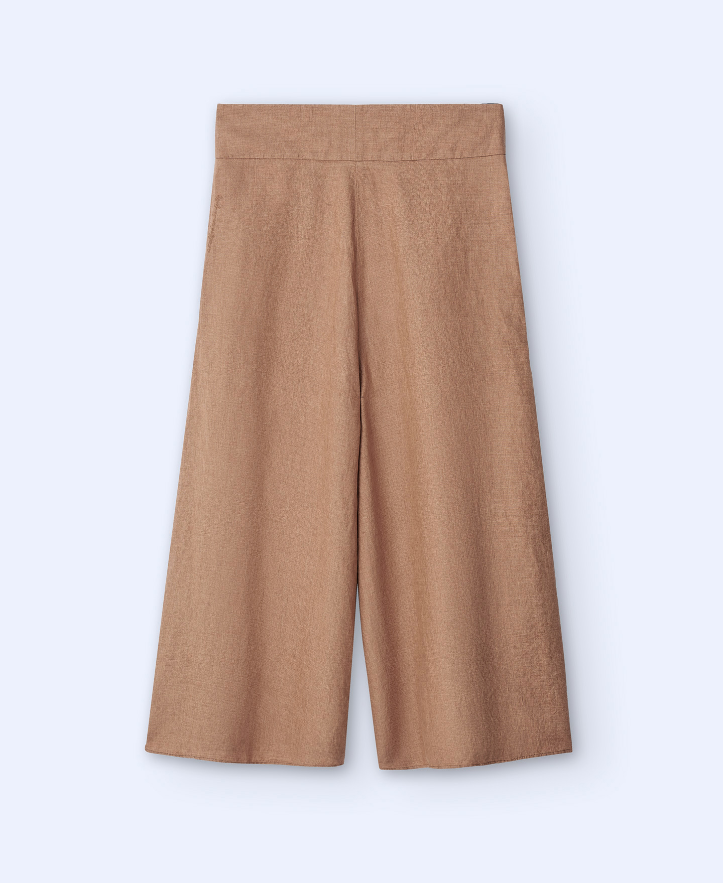 European linen culotte trousers image number 5
