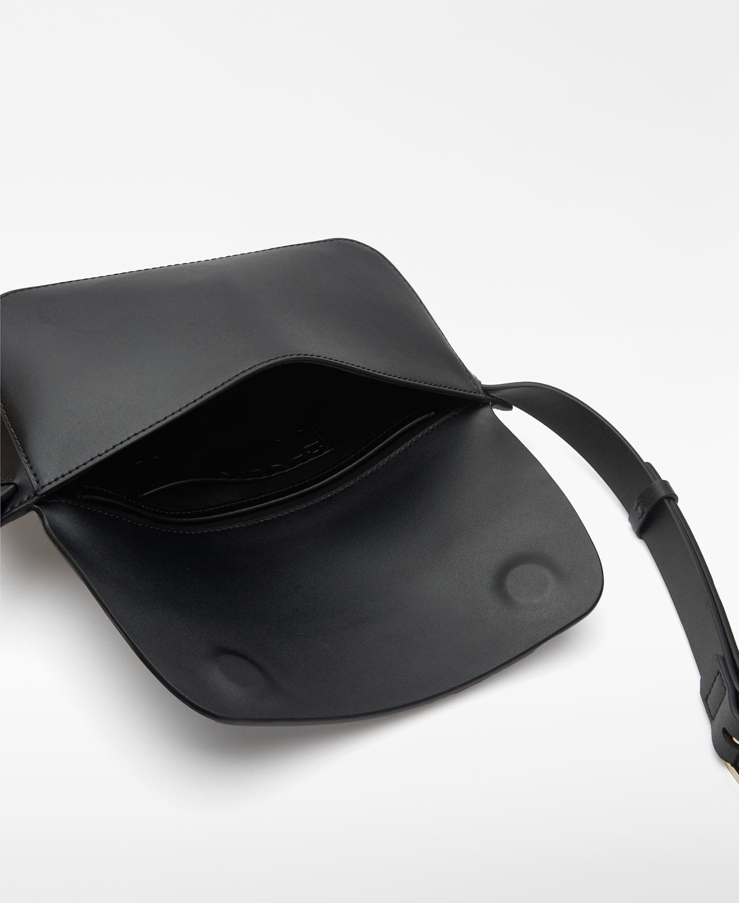 Flap leather bag woman image number 2