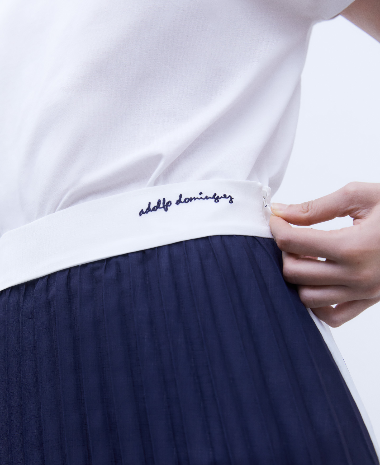 Soleil pleated long skirt image number 3