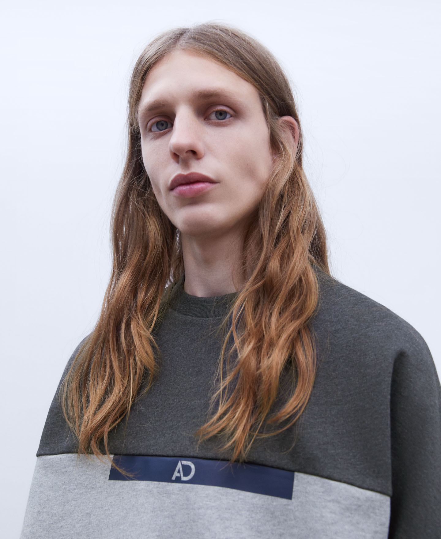 Two-tone cotton oversize sweatshirt image number 3