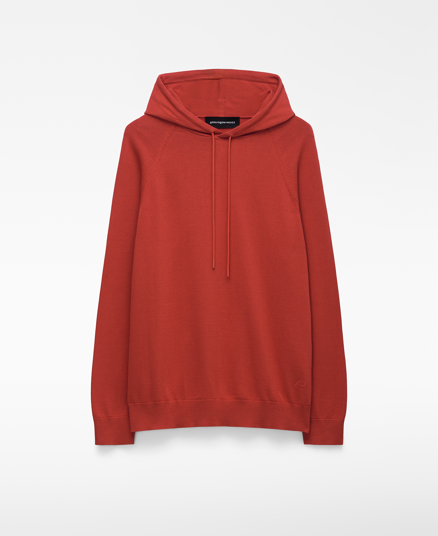 Organic cotton knit hooded sweatshirt image number 0